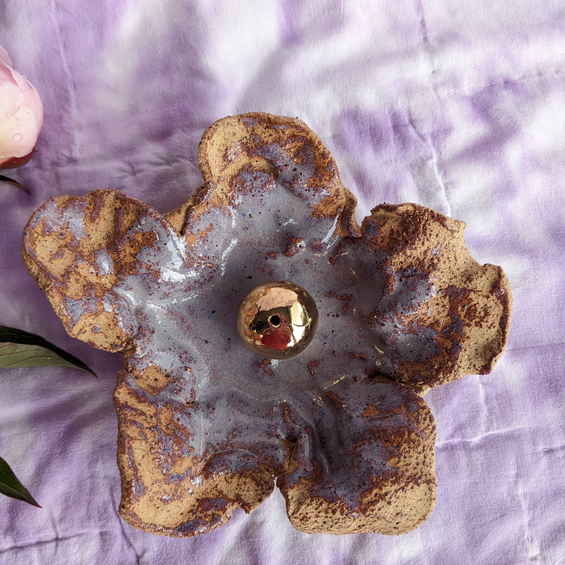 Ceramic Flower Insence Holder
