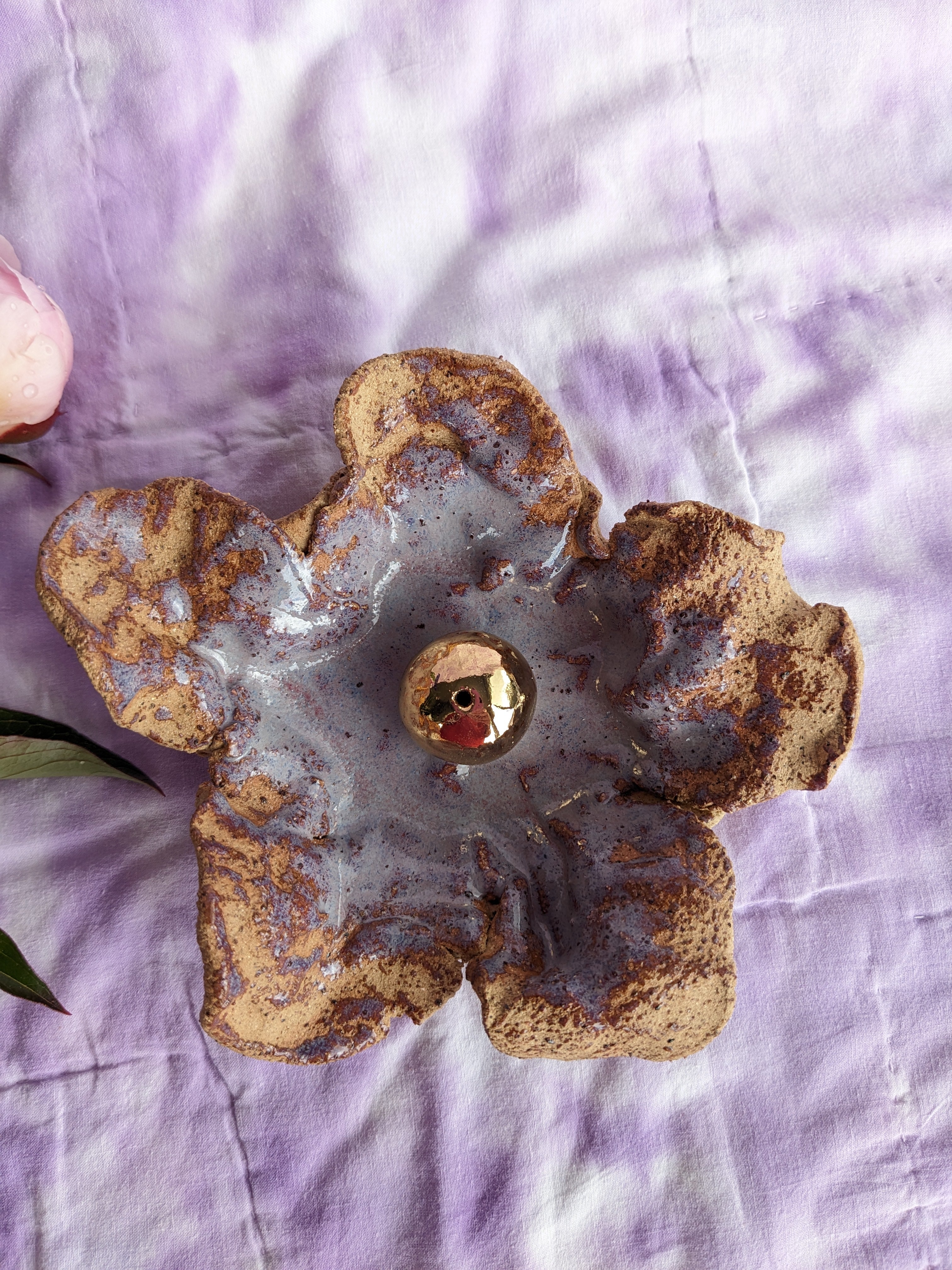 Ceramic Flower Insence Holder