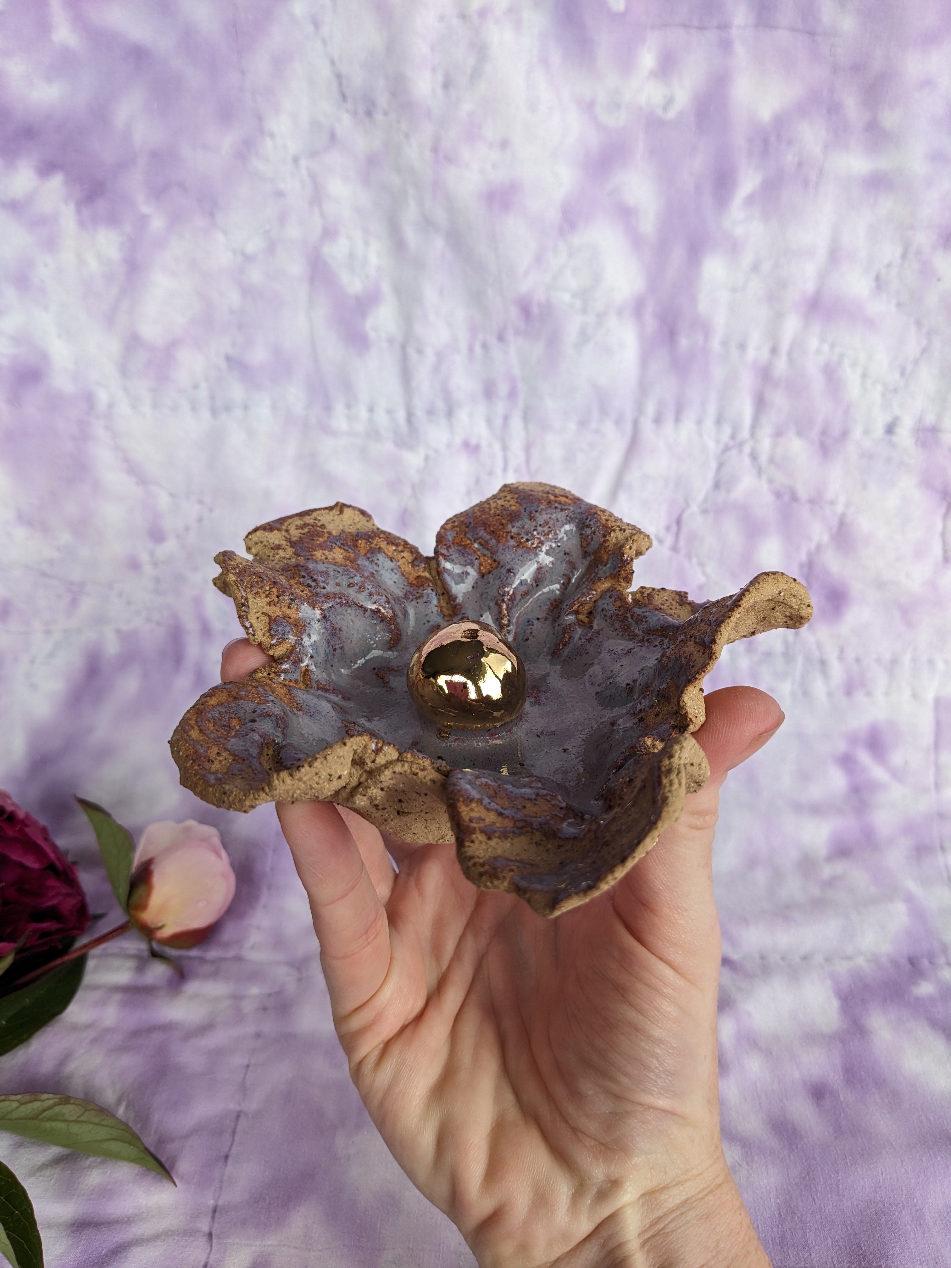 Ceramic Flower Insence Holder