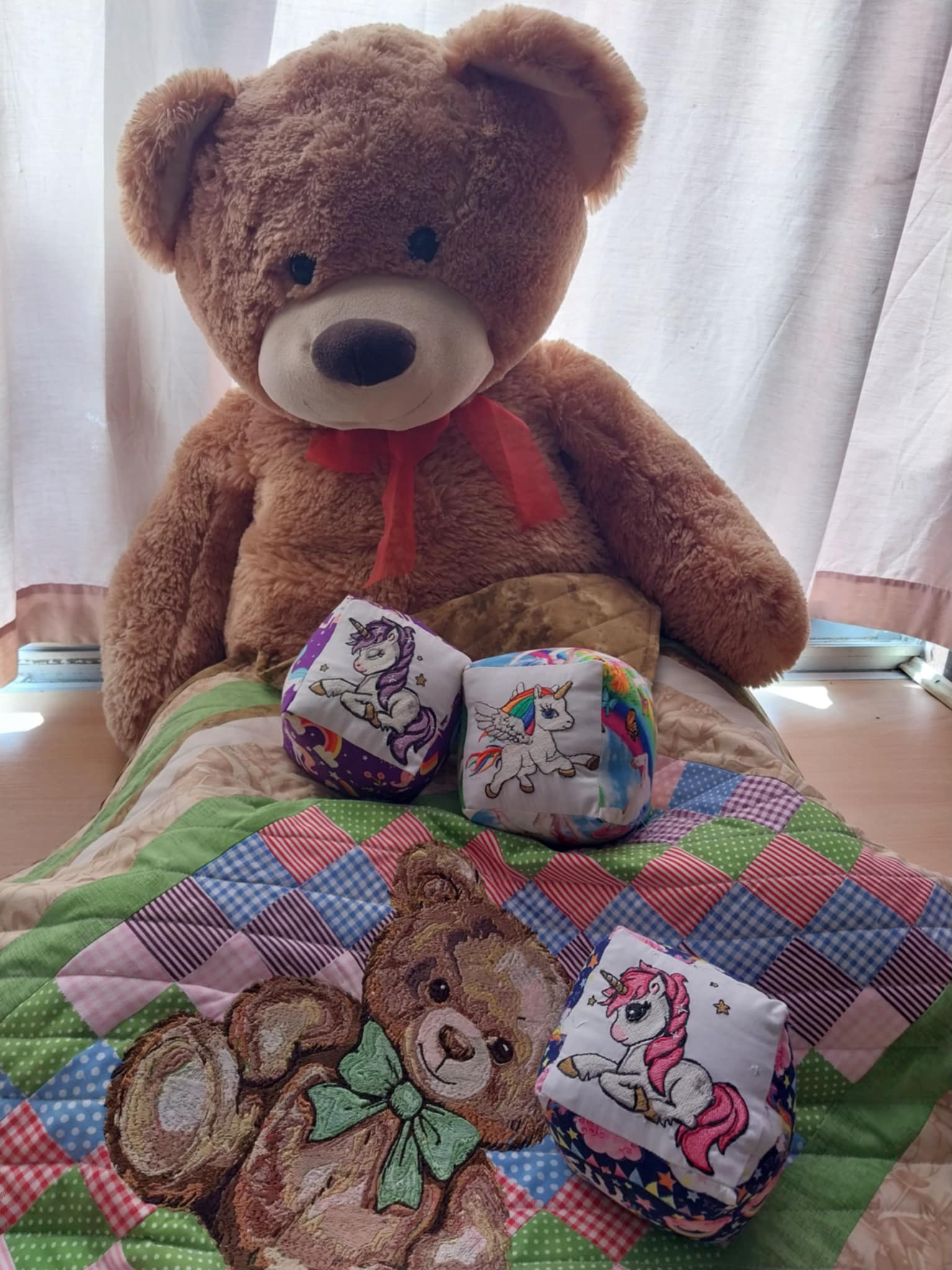 "Unicorns" Soft Baby Blocks