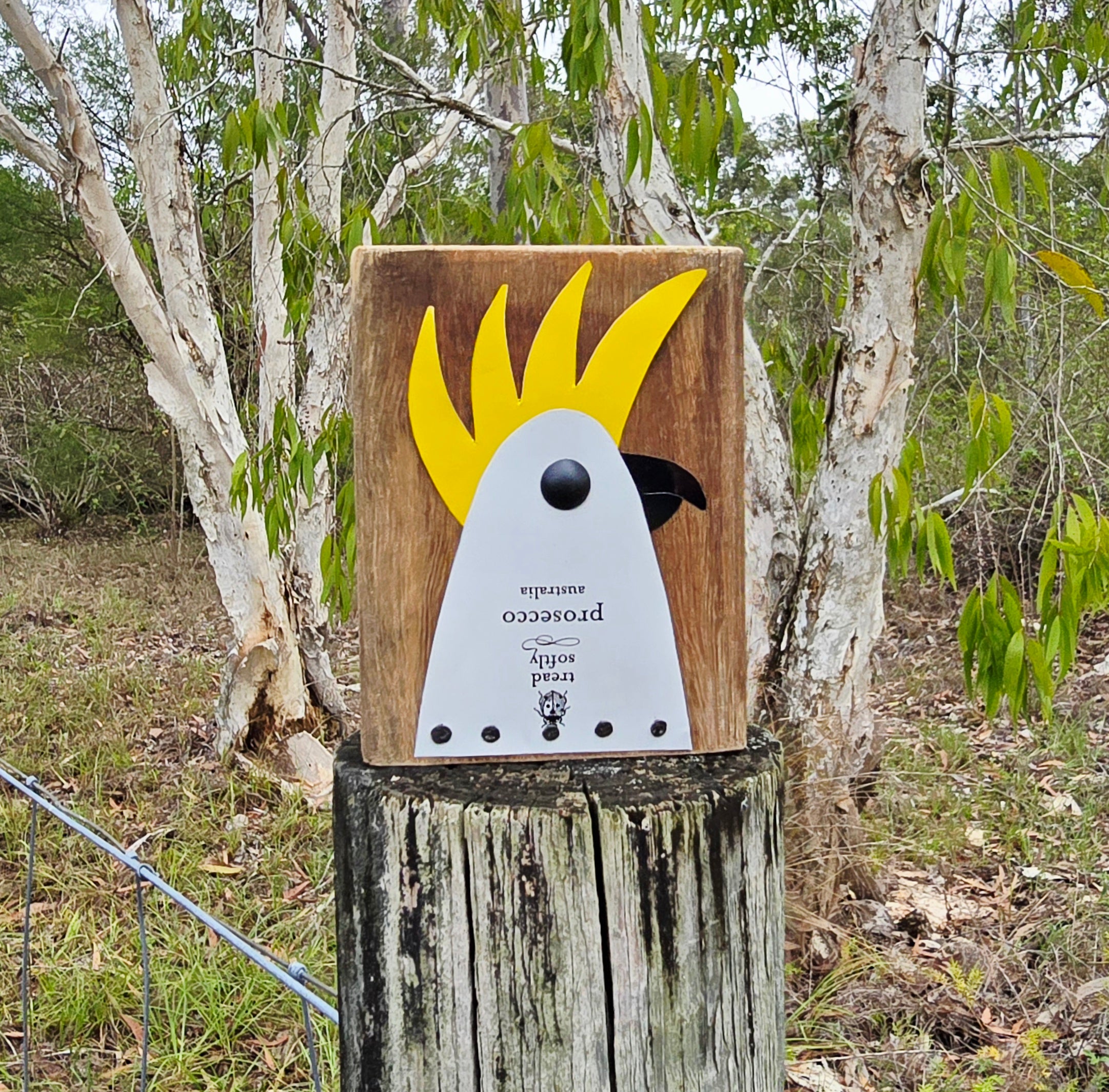BIRD BLOCK - SULPHUR-CRESTED COCKATOO