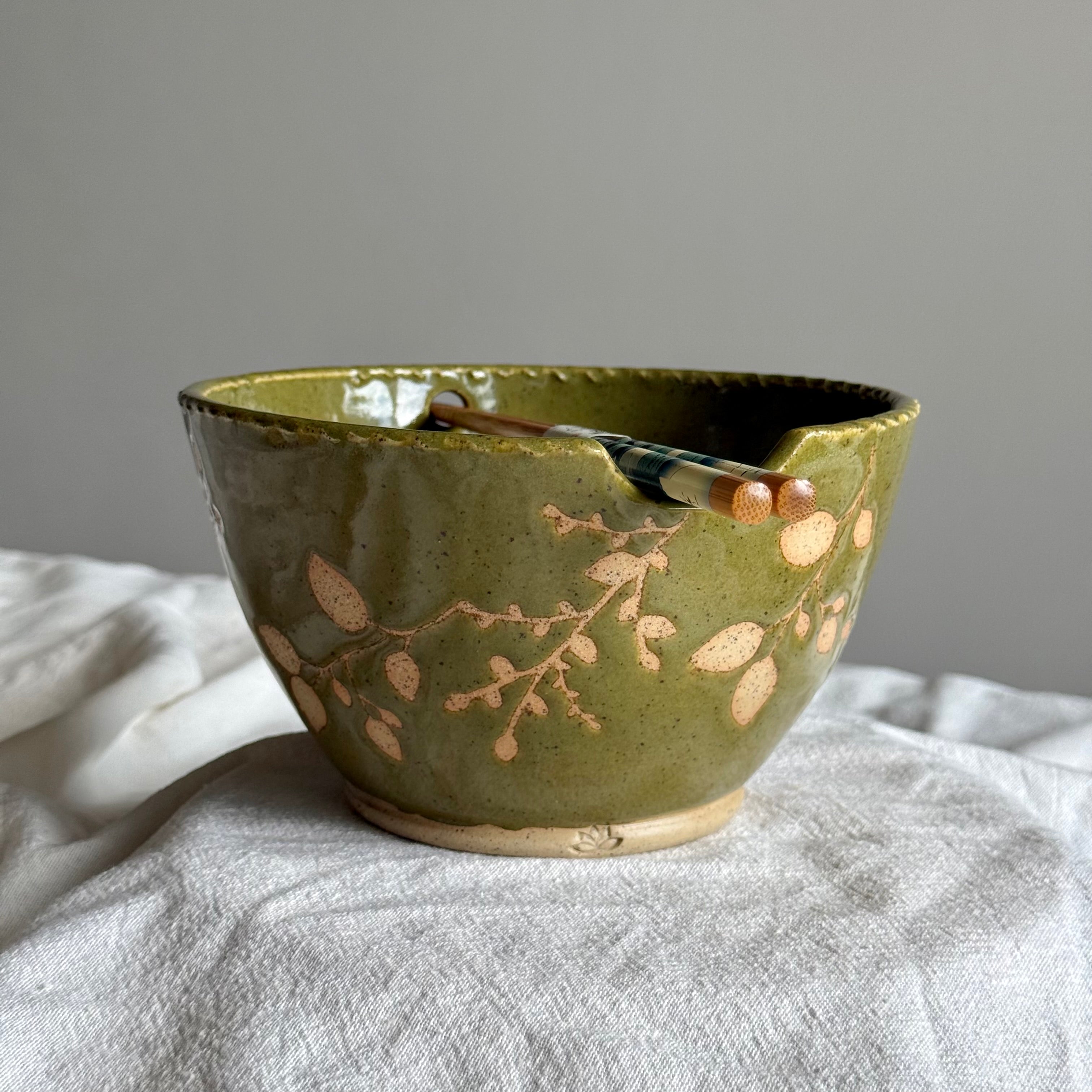 Botanica Donburi Bowl + Chopsticks | Wheel Thrown Pottery