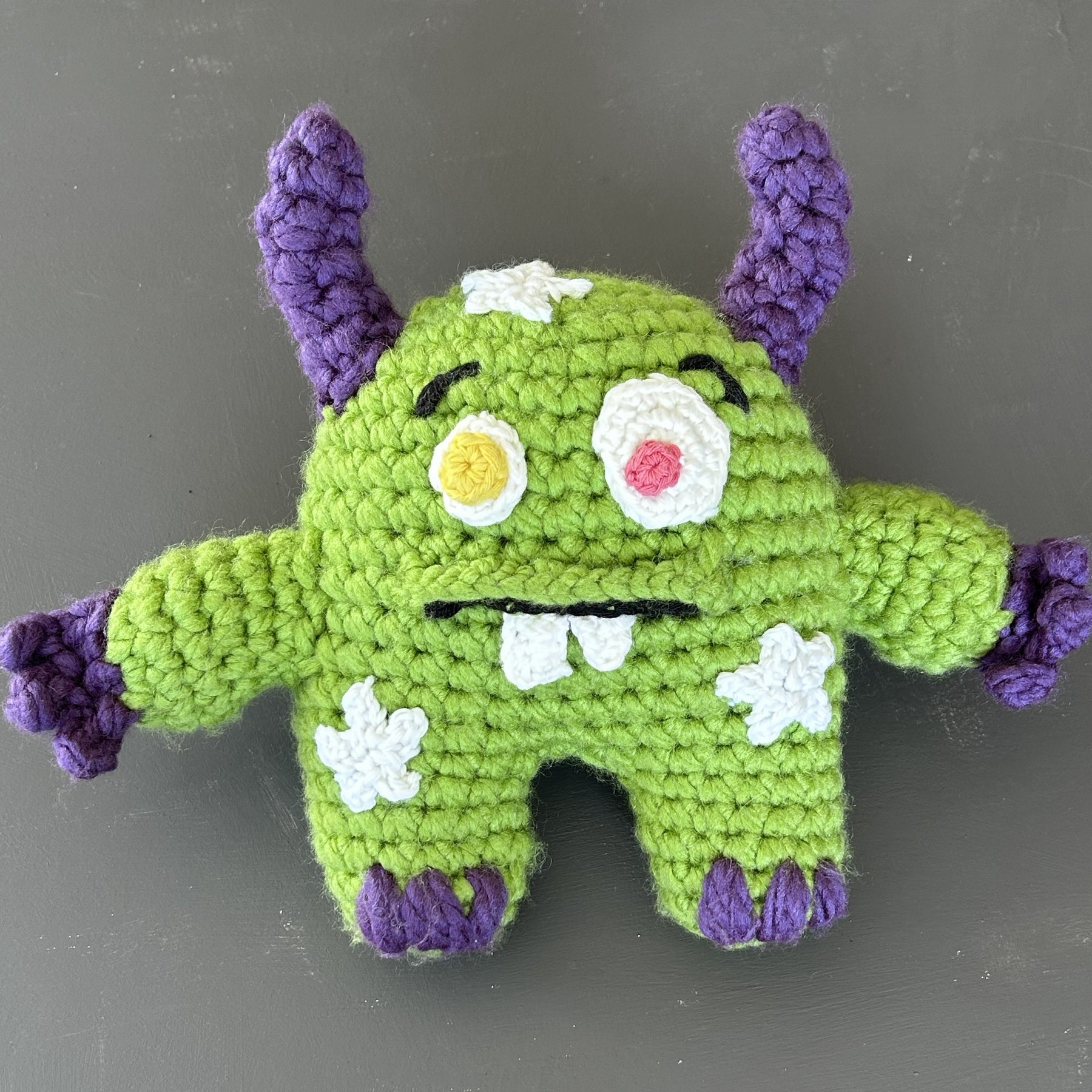 Monty the Comfort Monster with Glow Stars - Green