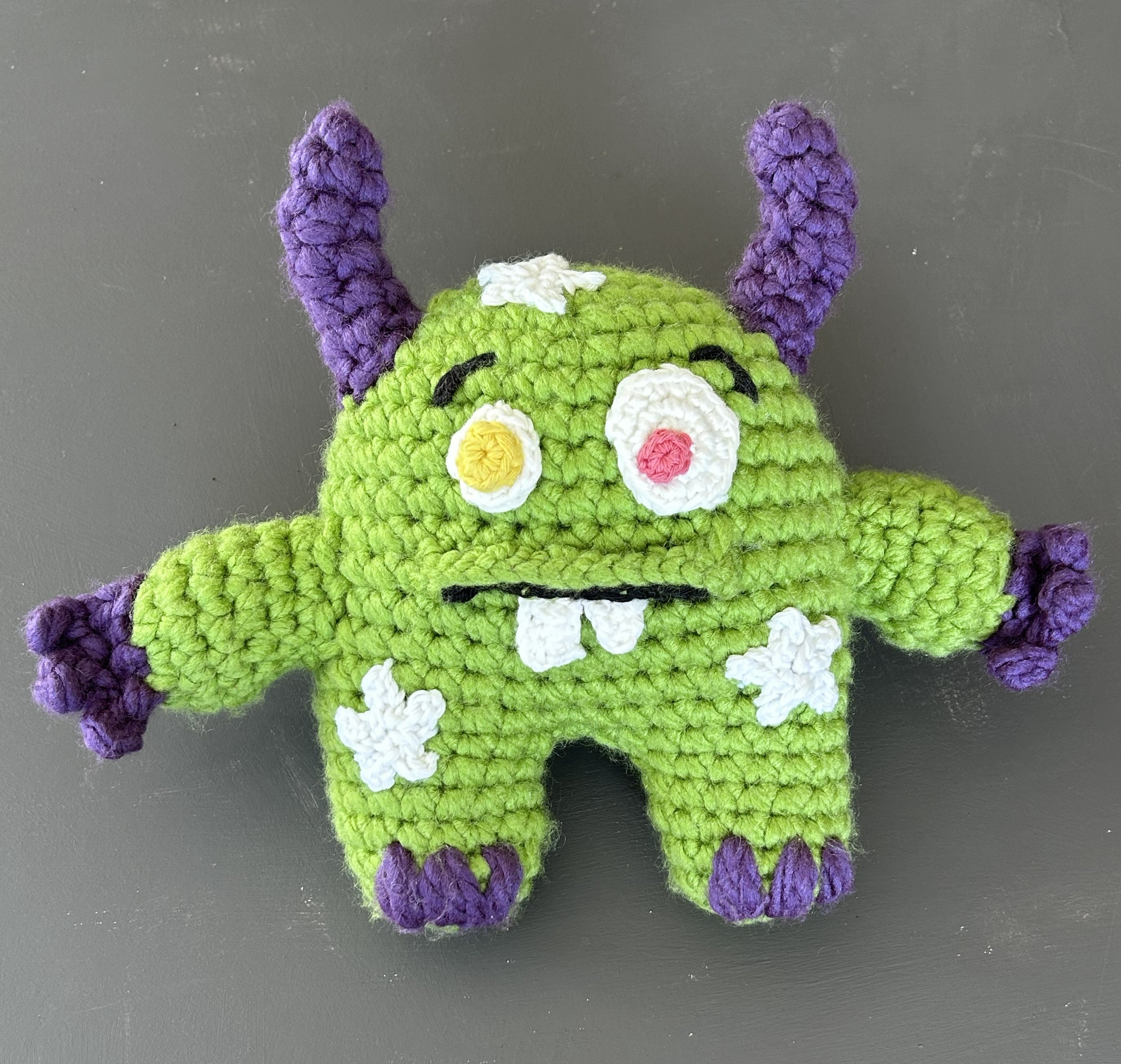 Monty the Comfort Monster with Glow Stars - Green