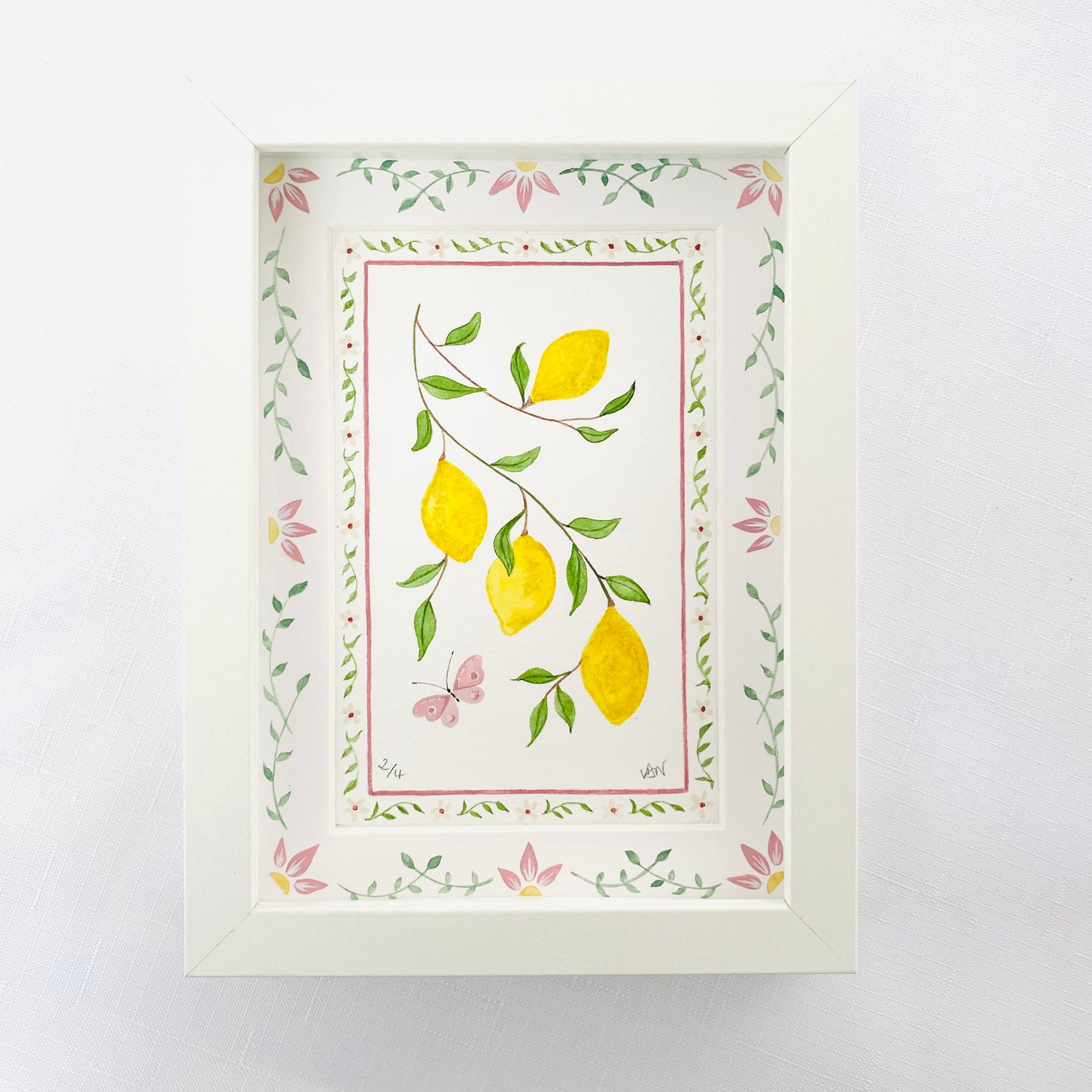 Summer Joys Original Watercolour Painting - Lemons