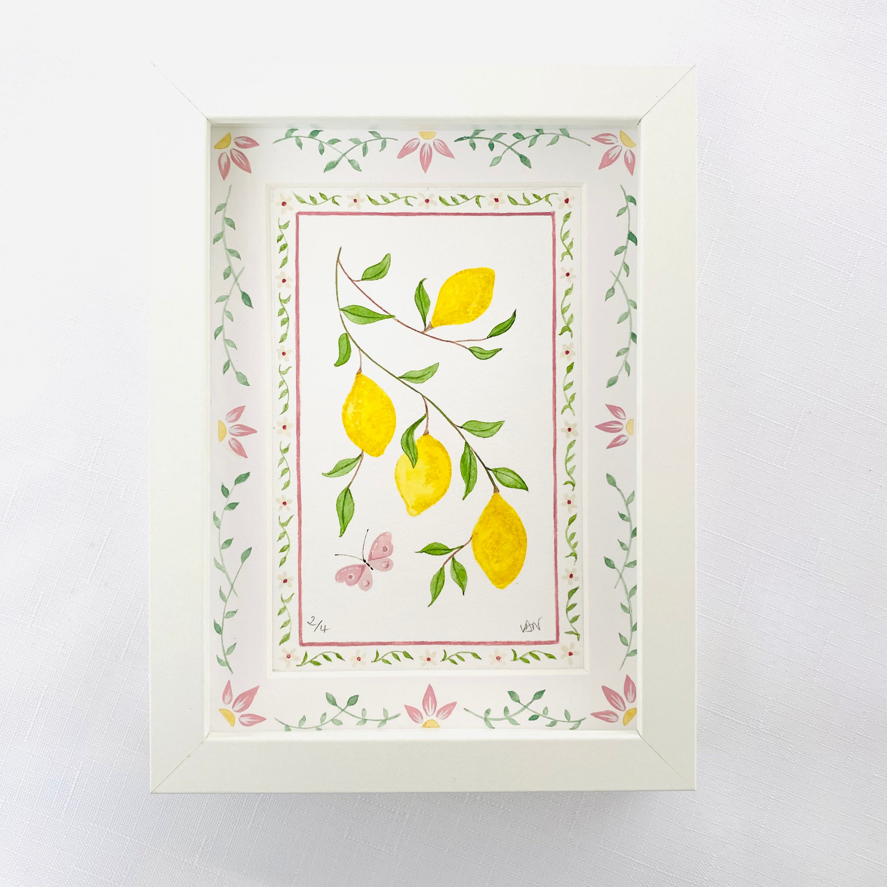 Summer Joys Original Watercolour Painting - Lemons