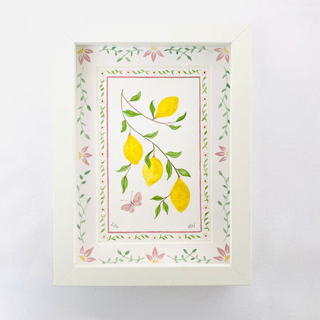 Summer Joys Original Watercolour Painting - Lemons