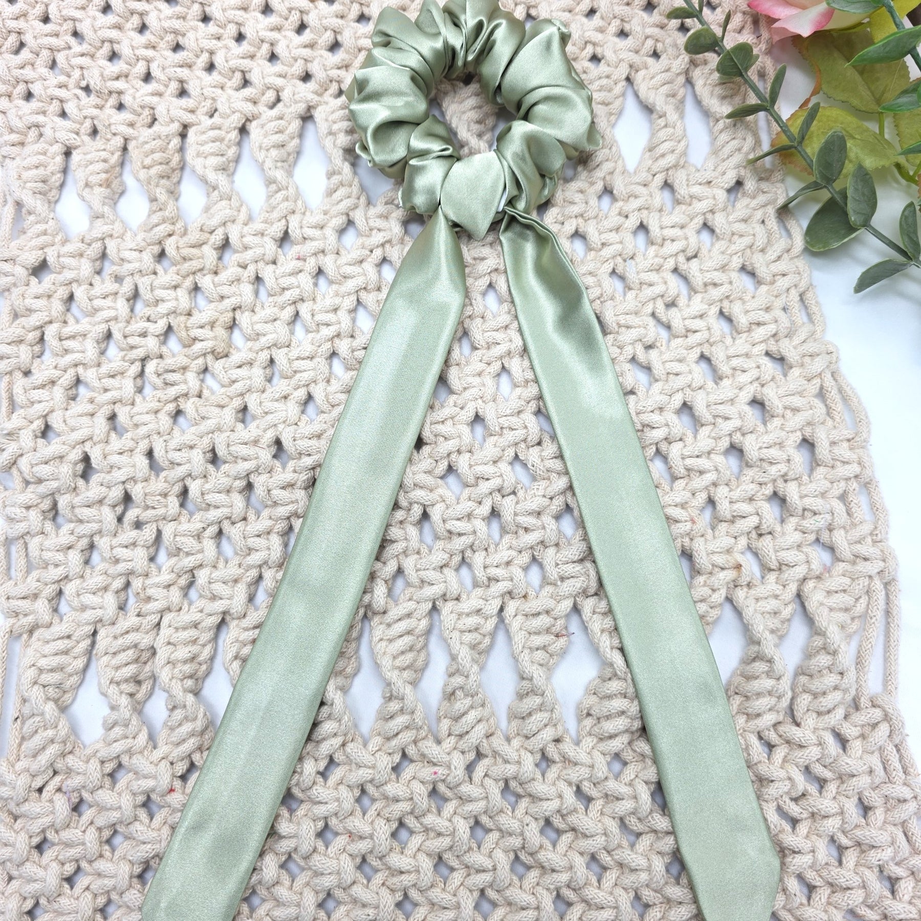 Satin Scrunchie Bow