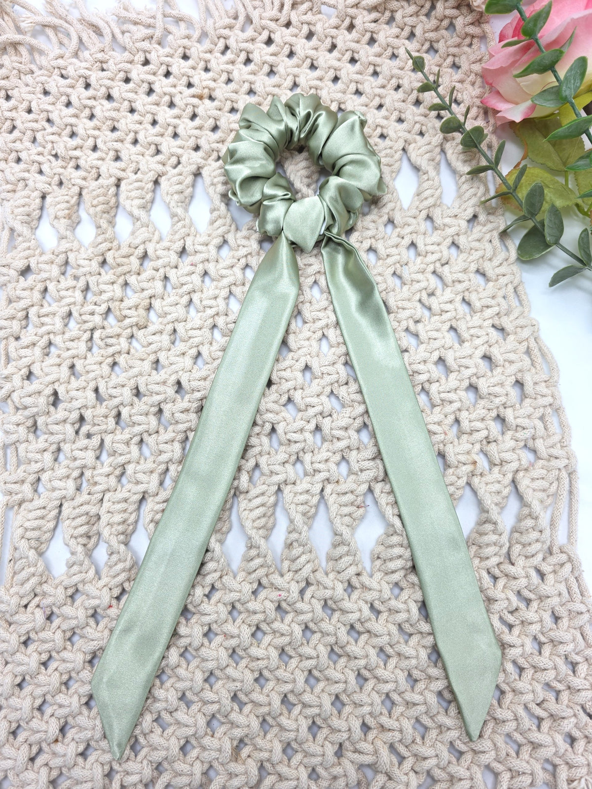 Satin Scrunchie Bow
