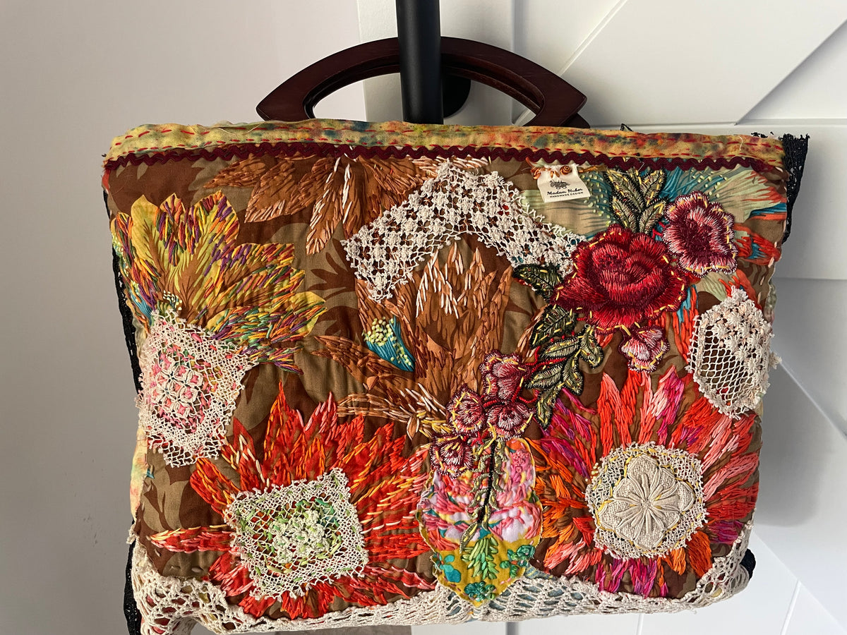 Madam Huber vintage bespoke large bag