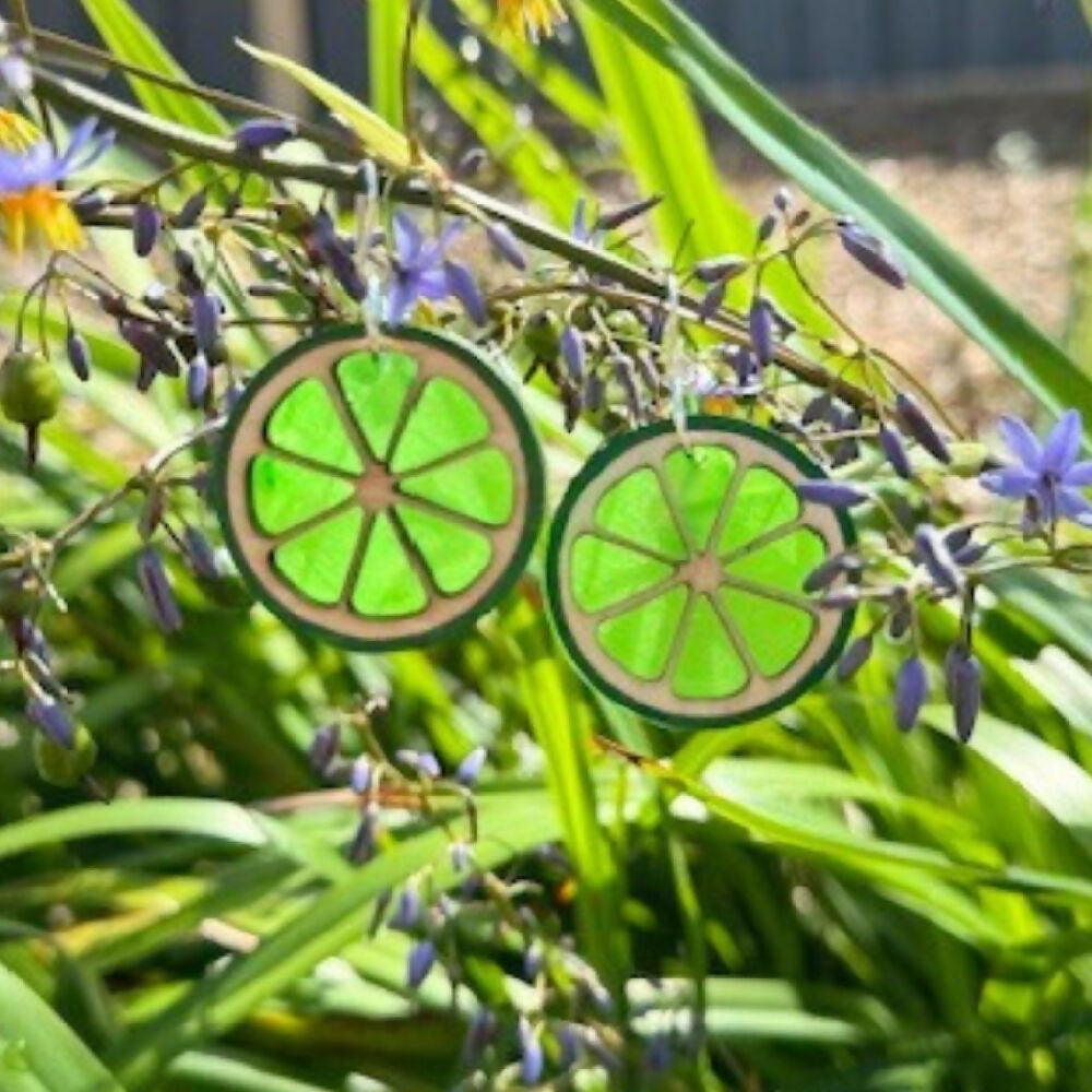 wally-and-eva-australian-handmade-citrus-earrings-limes-in-garden