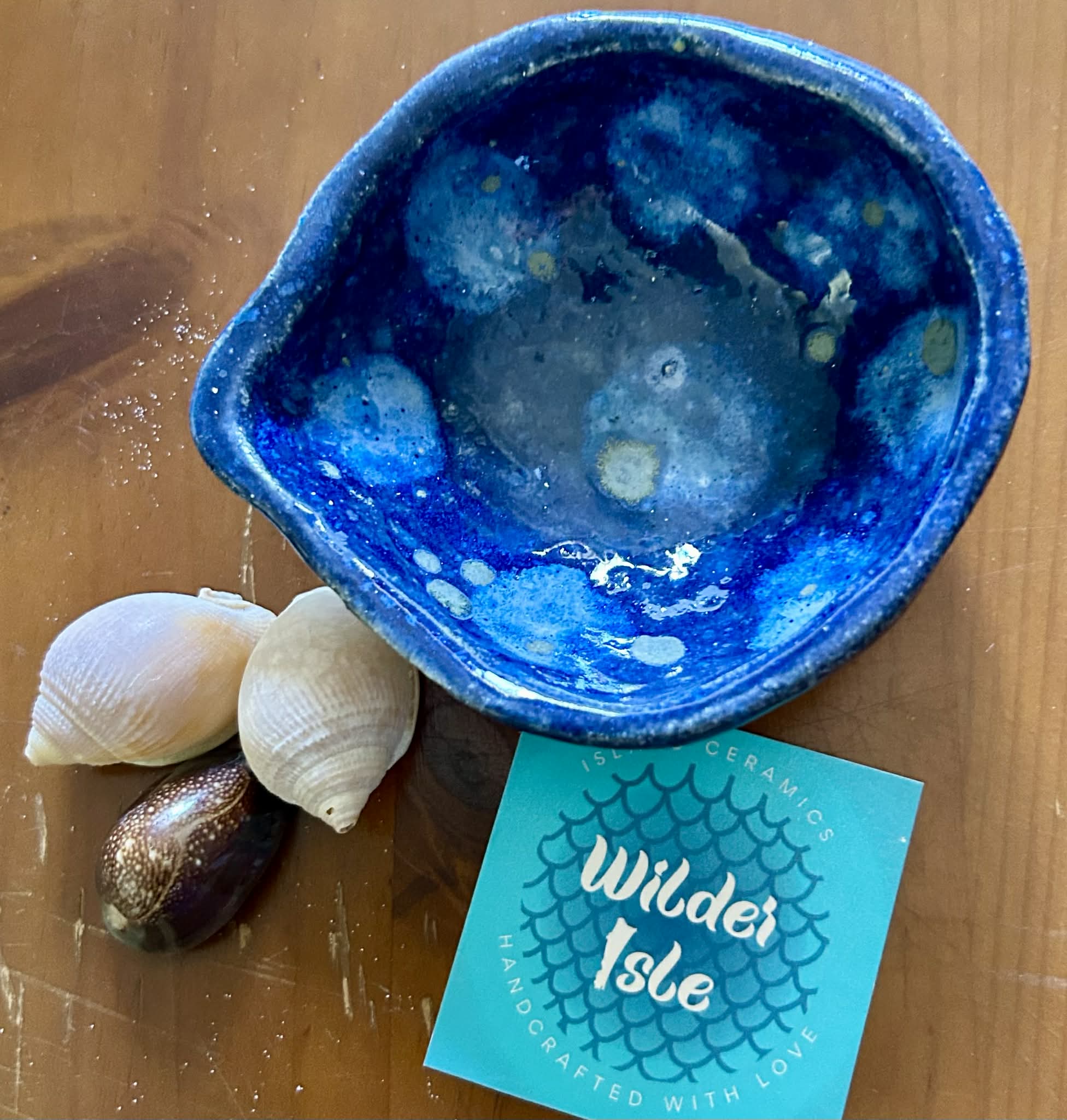 Spotty Blue Condiment bowl