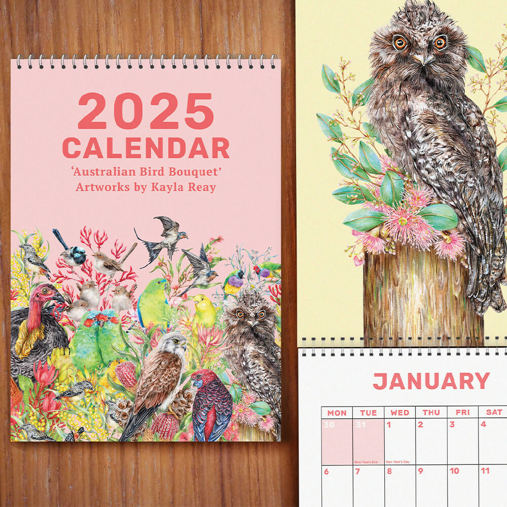 2025 Calendar PRE ORDER - Australian Bird Bouquets