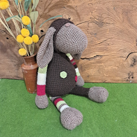 Crochet black sheep toy
