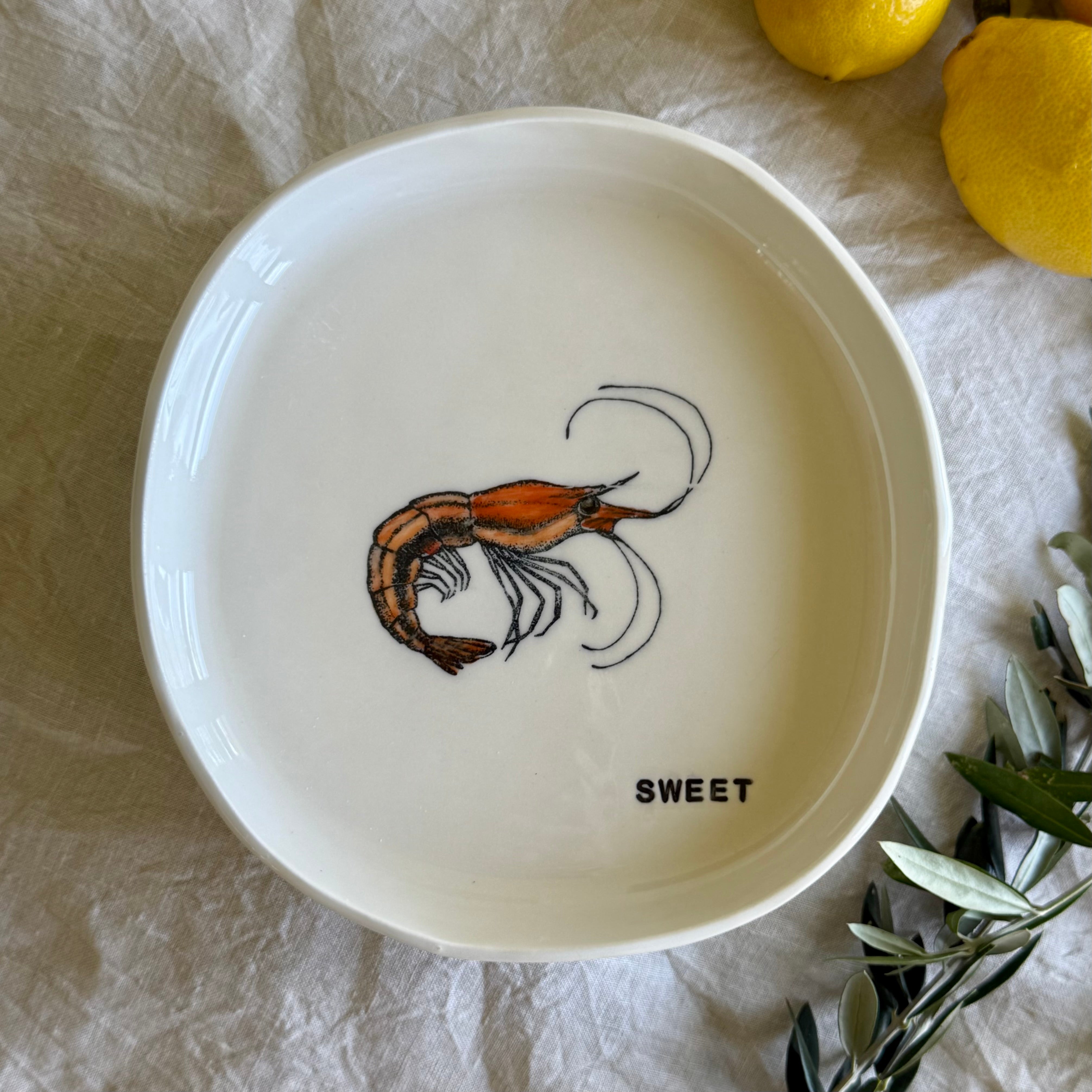 Handmade Porcelain Serving Plates | Gathered: Seafood Collection