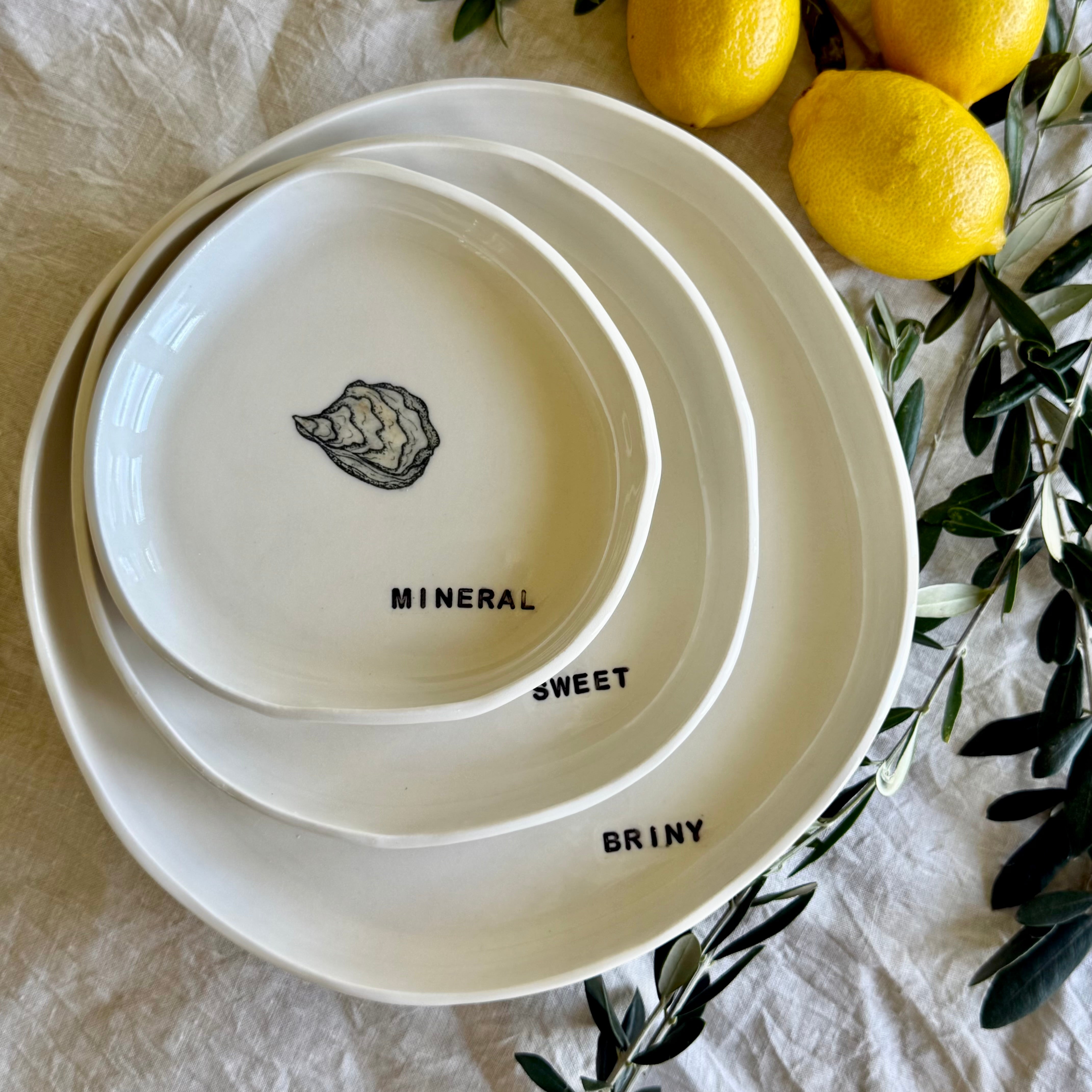 Handmade Porcelain Serving Plates | Gathered: Seafood Collection