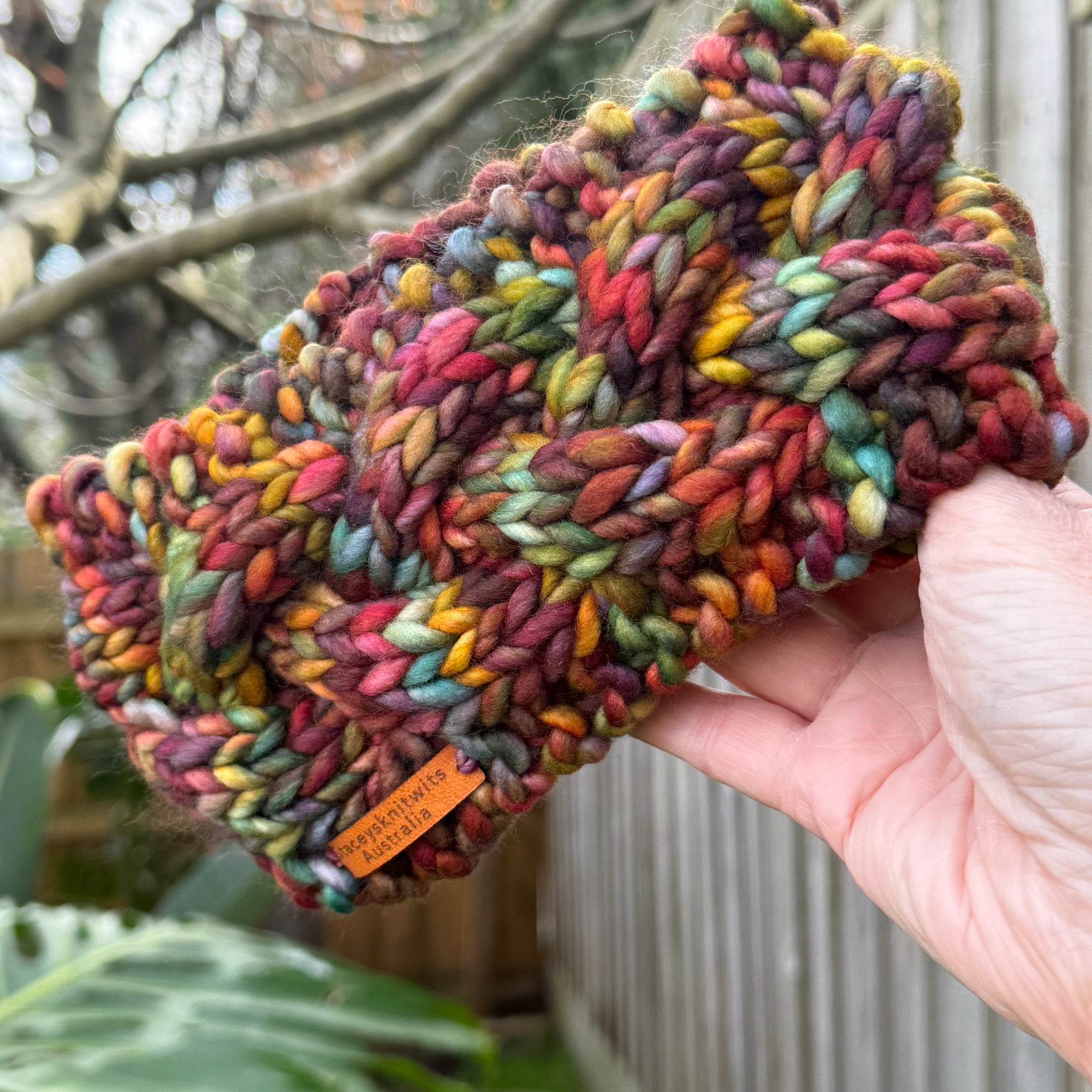 Hand Knitted Headband, Cable Merino Headband