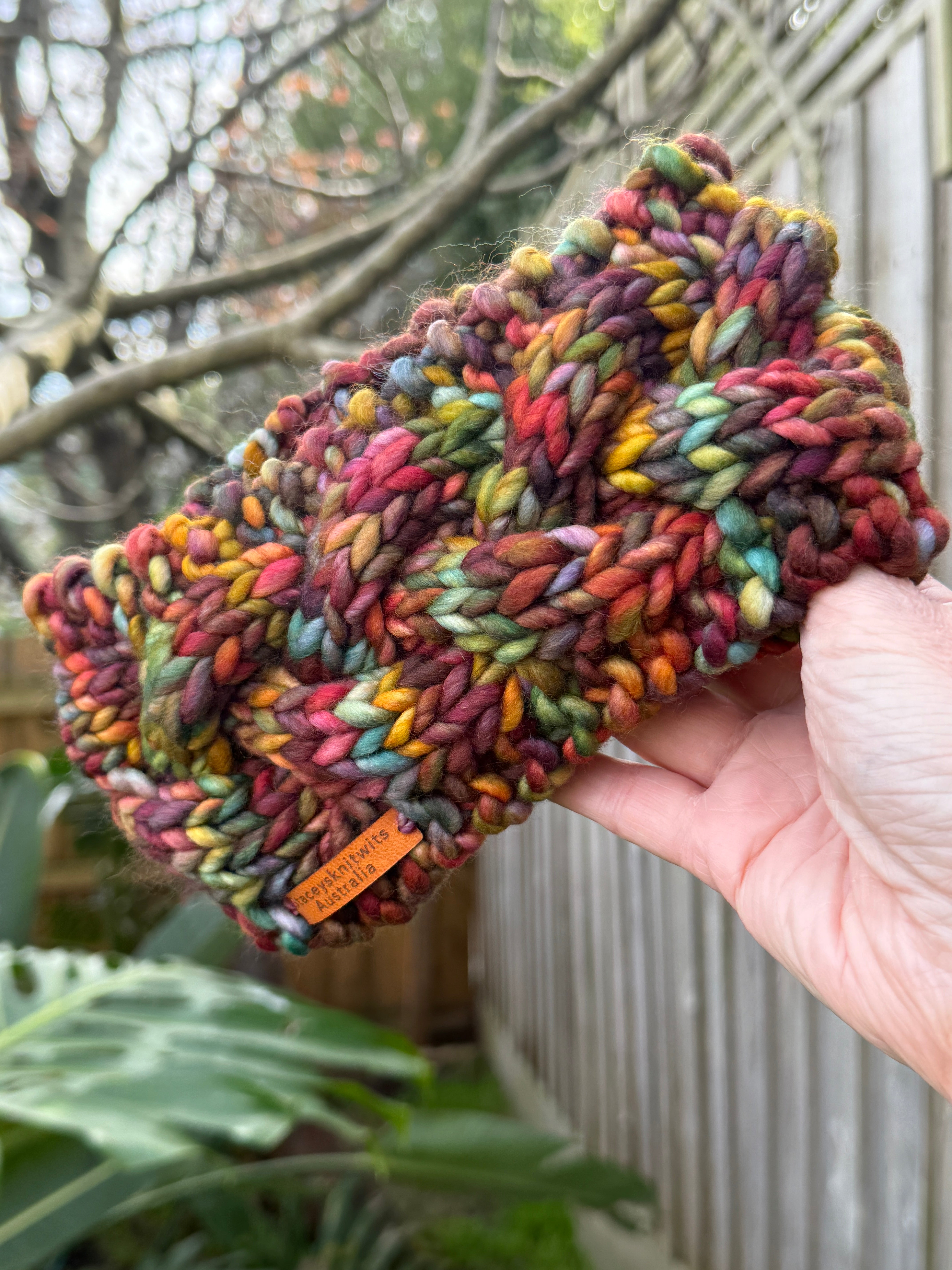 Hand Knitted Headband, Cable Merino Headband