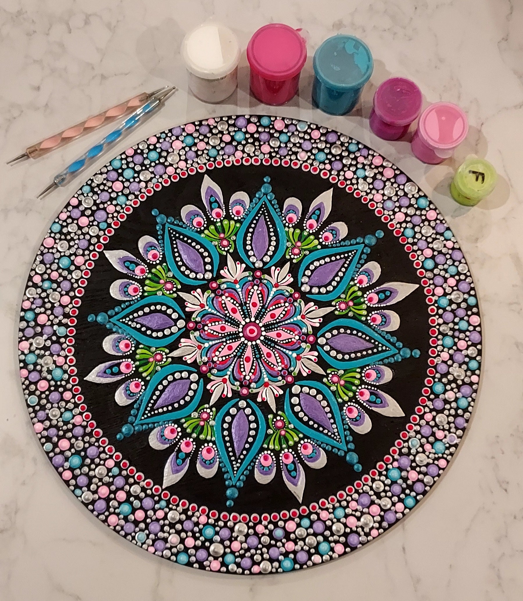 Original Dot Art Design called "Botanical Fantasy "