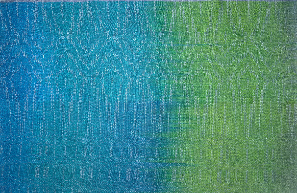 Hand-Dyed and Handwoven Linen/Cotton Tea Towels (Lilac Weft)