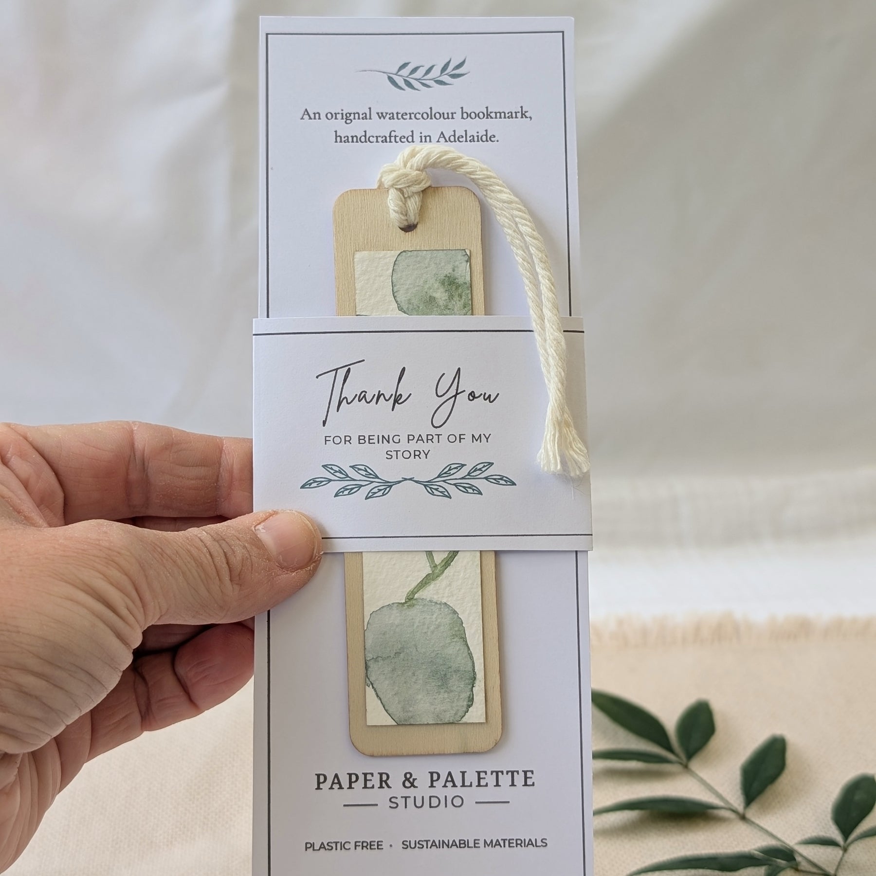 Teacher Thank You Gift | Original Watercolour Bookmark | Handmade in Adelaide