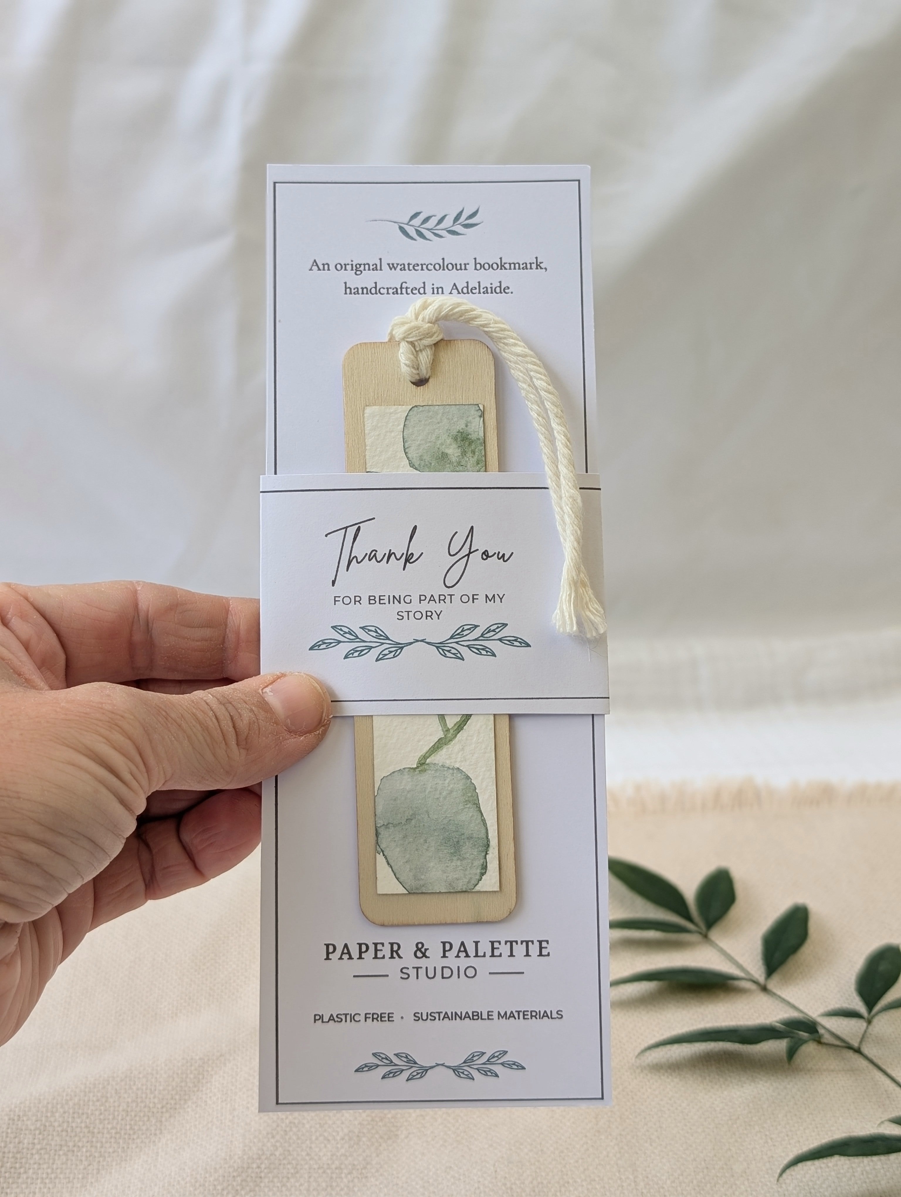 Teacher Thank You Gift | Original Watercolour Bookmark | Handmade in Adelaide