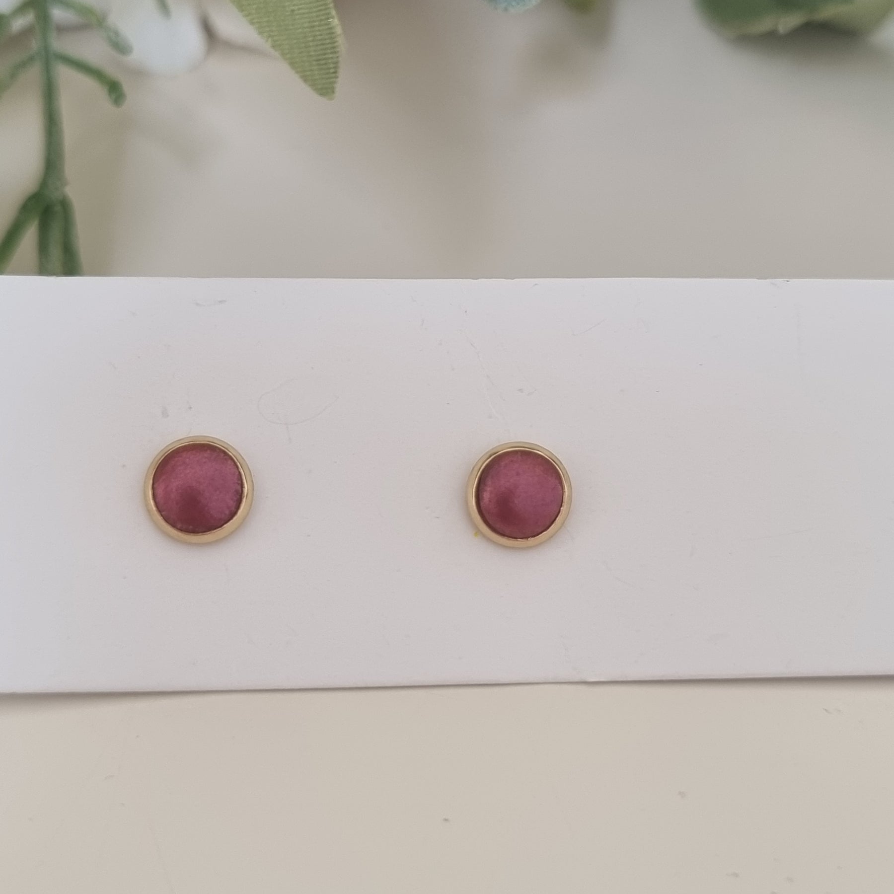 Metalic Blush Studs