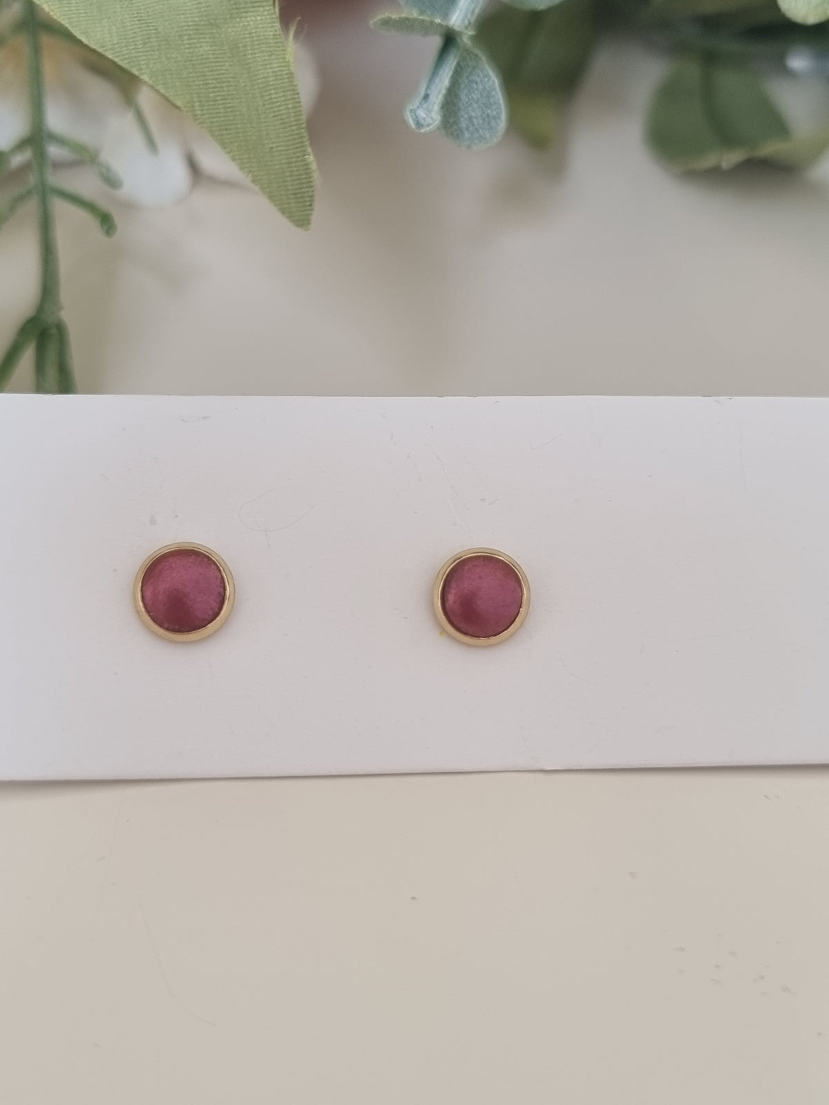 Metalic Blush Studs