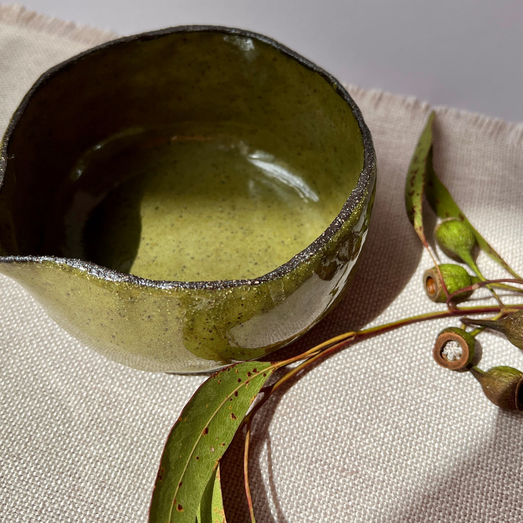 Handmade Matcha Set - Matcha Green Collection, Ceramic Bowl, Spoon, Bamboo Whisk