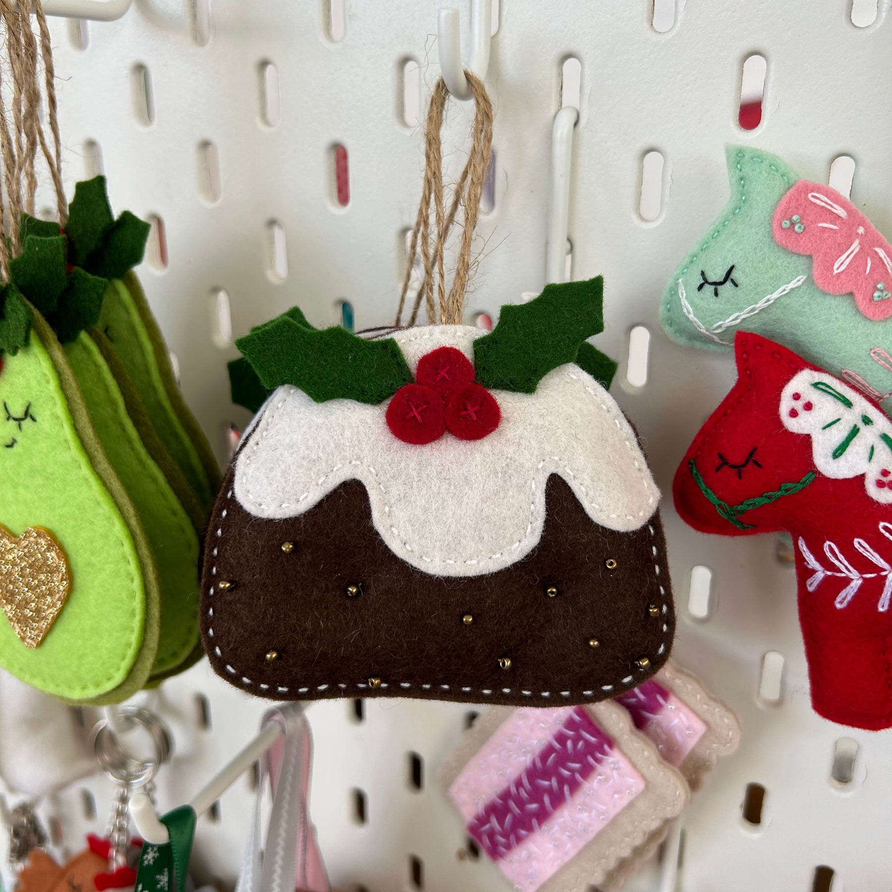 Ready to post, Christmas pudding decoration, ornament
