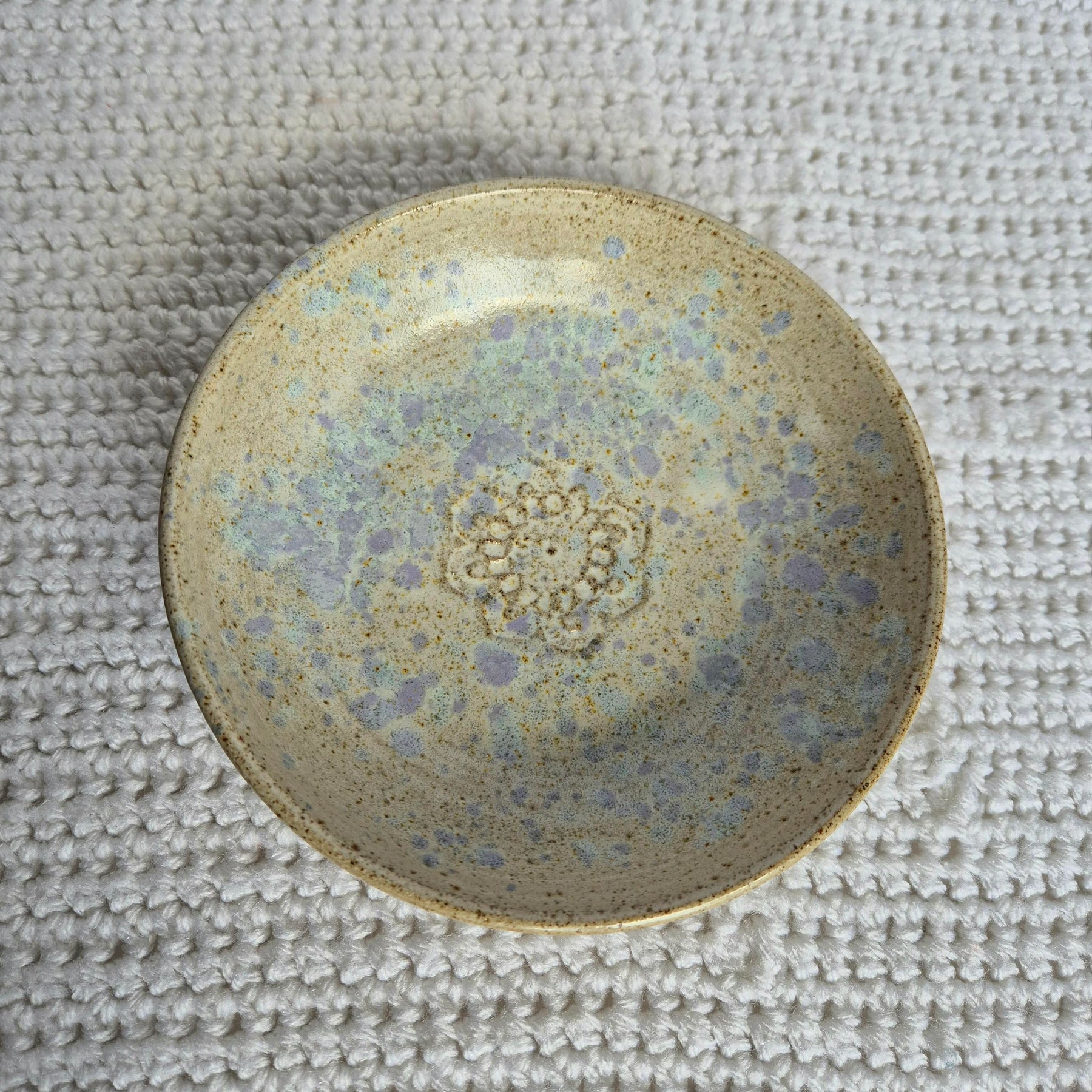 Speckled Flower Bowl