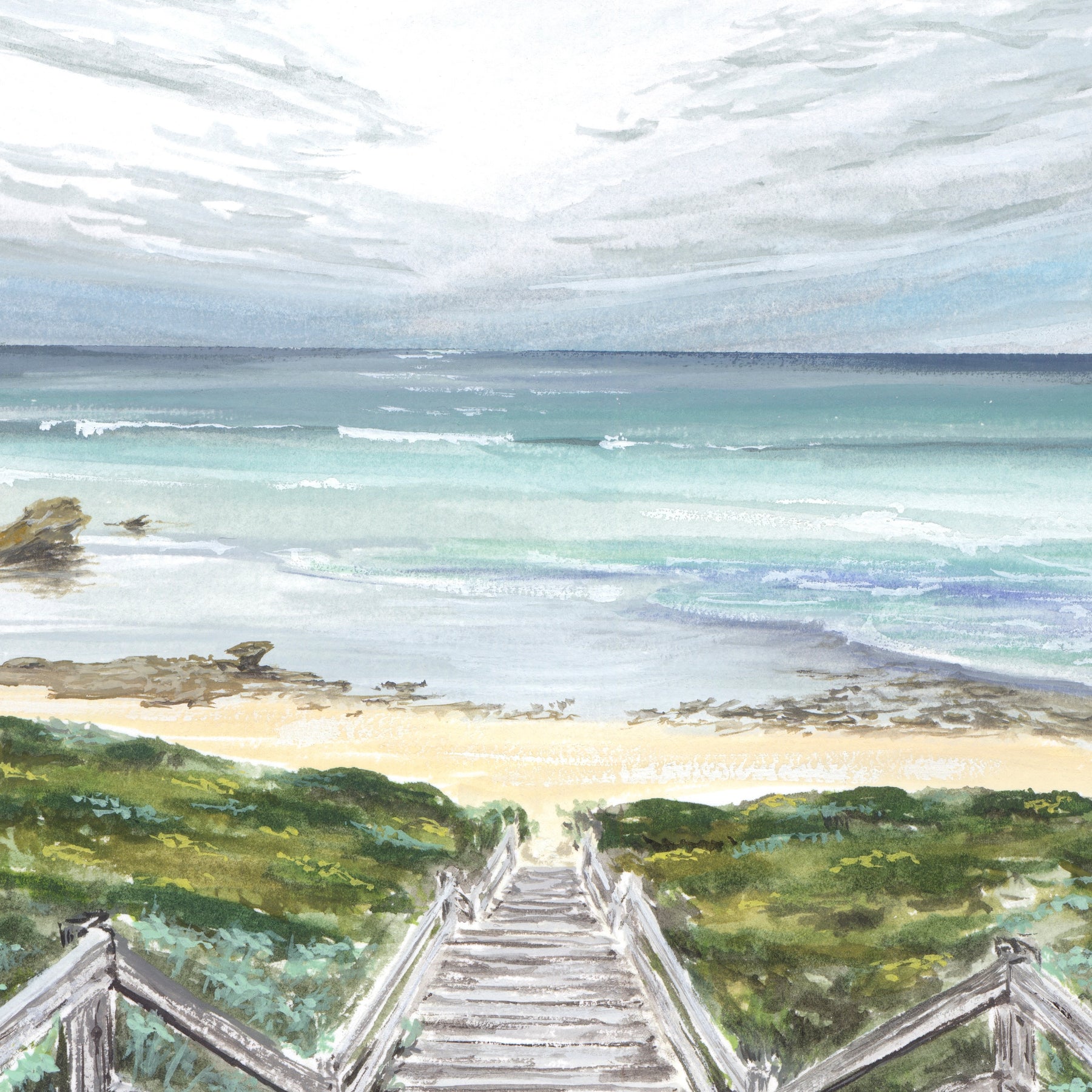 Wall Art - Sphinx Rock and Steps - A4 Print