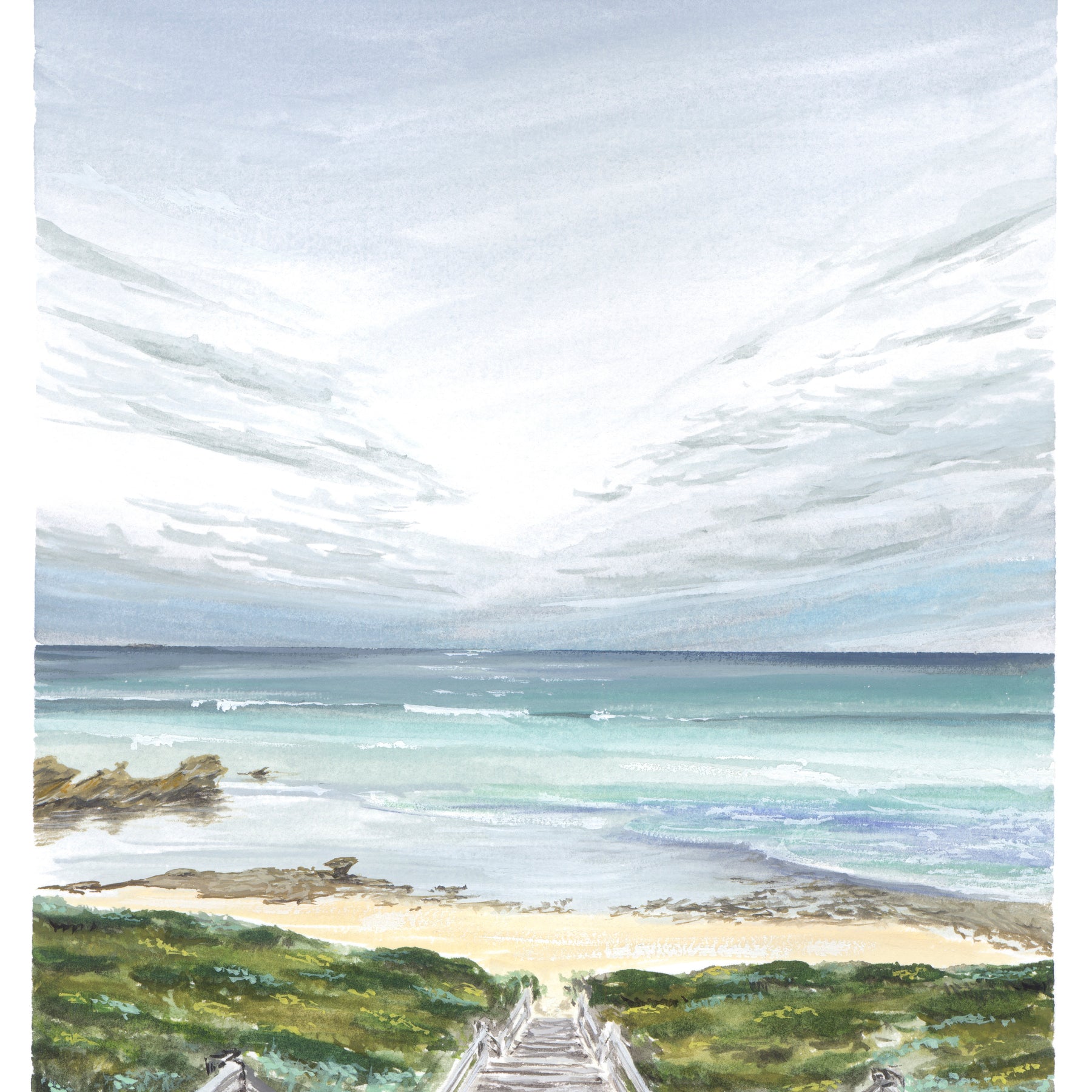 Wall Art - Sphinx Rock and Steps - A4 Print