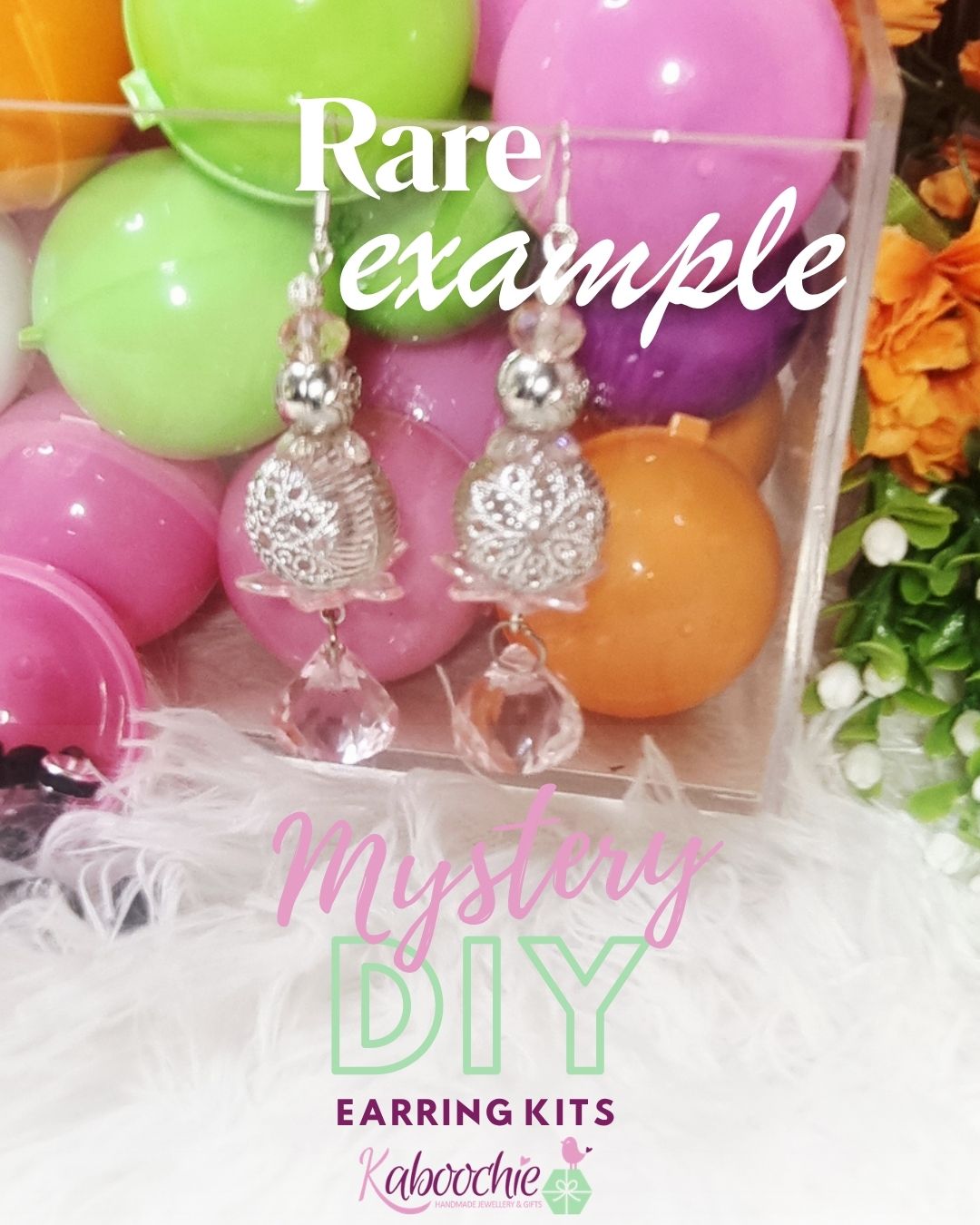 Mystery DIY Earring Kit, Curated Bead Capsule Surprise + Lucky Bonus Gift