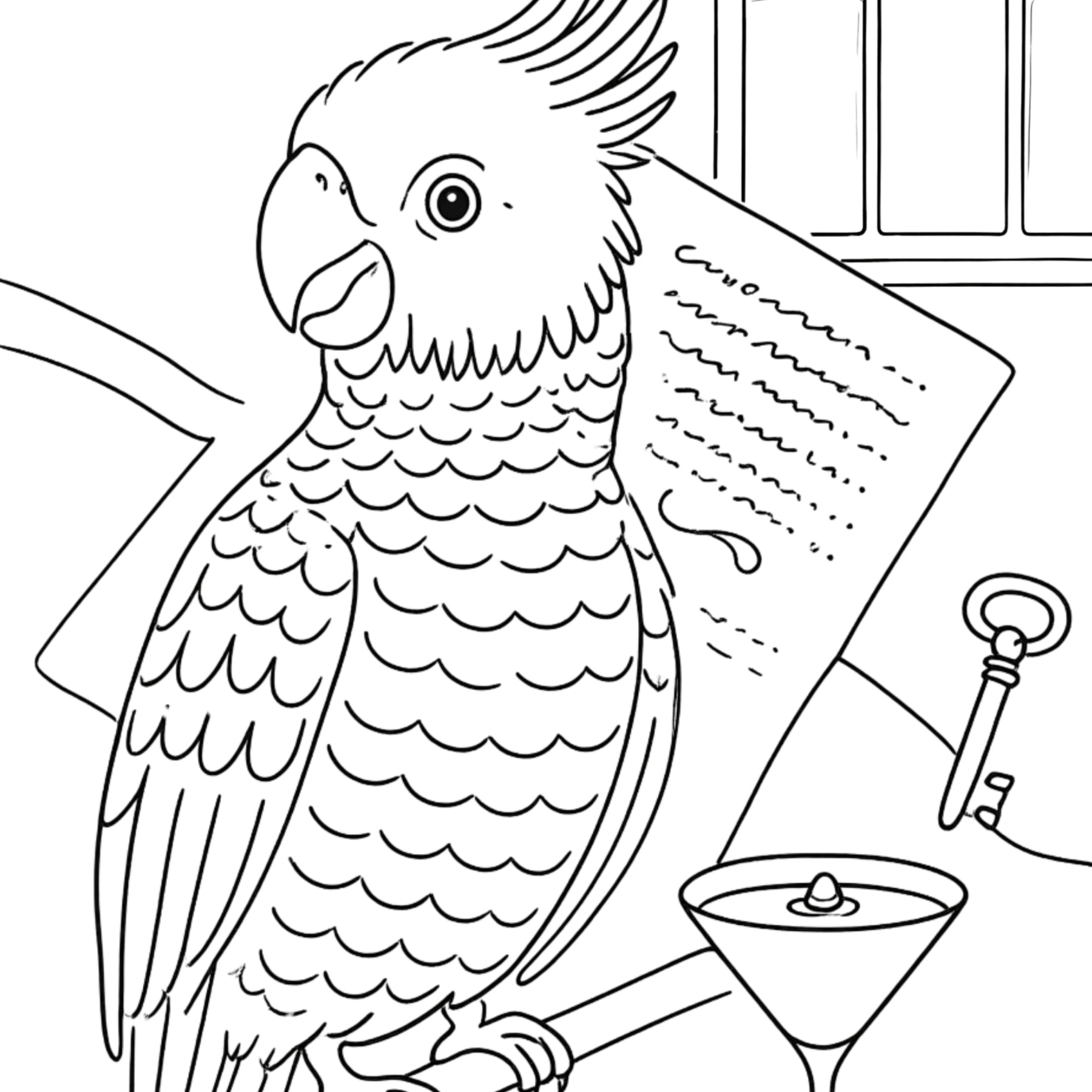 A4 Fine Art Colouring Sheet Pack | 5 Bird Designs