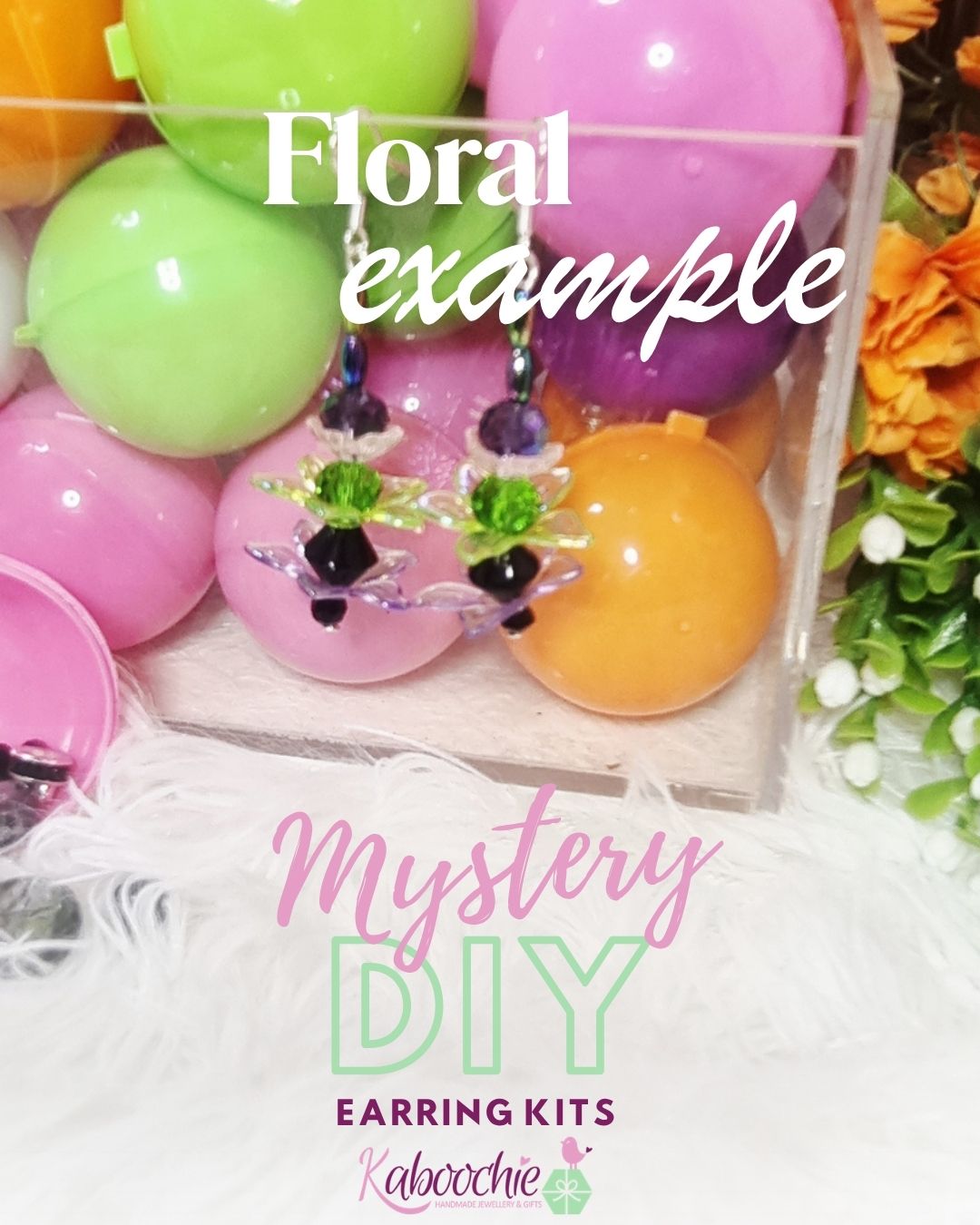 Mystery DIY Earring Kit, Curated Bead Capsule Surprise + Lucky Bonus Gift