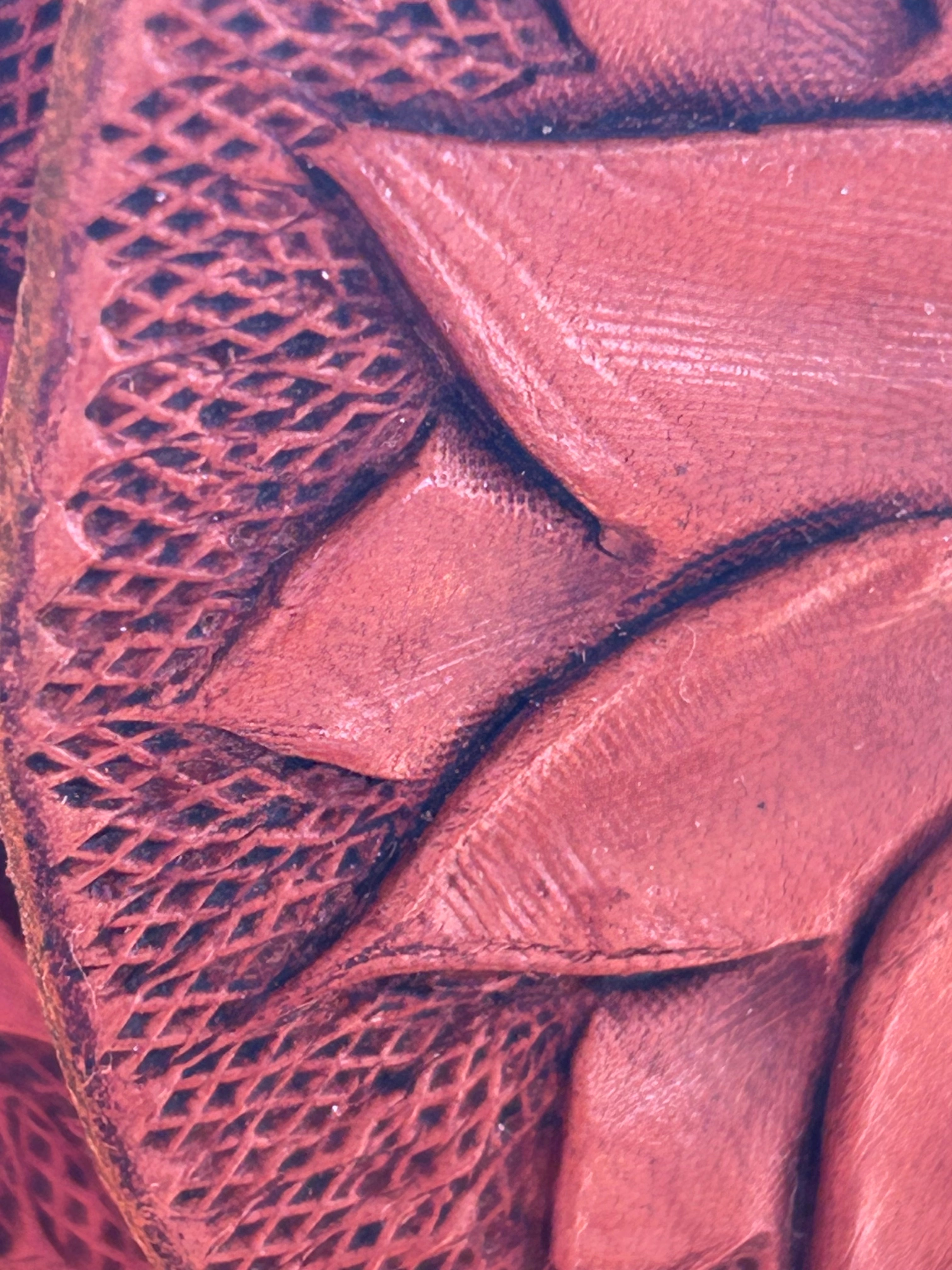 Leather Sunflower Earrings