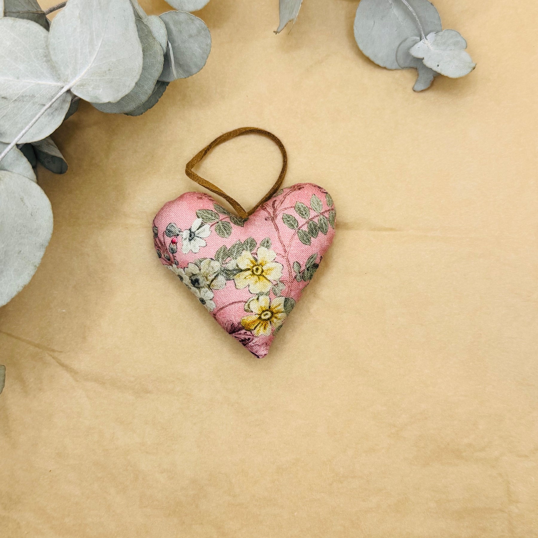Handmade Pink Floral Hearts