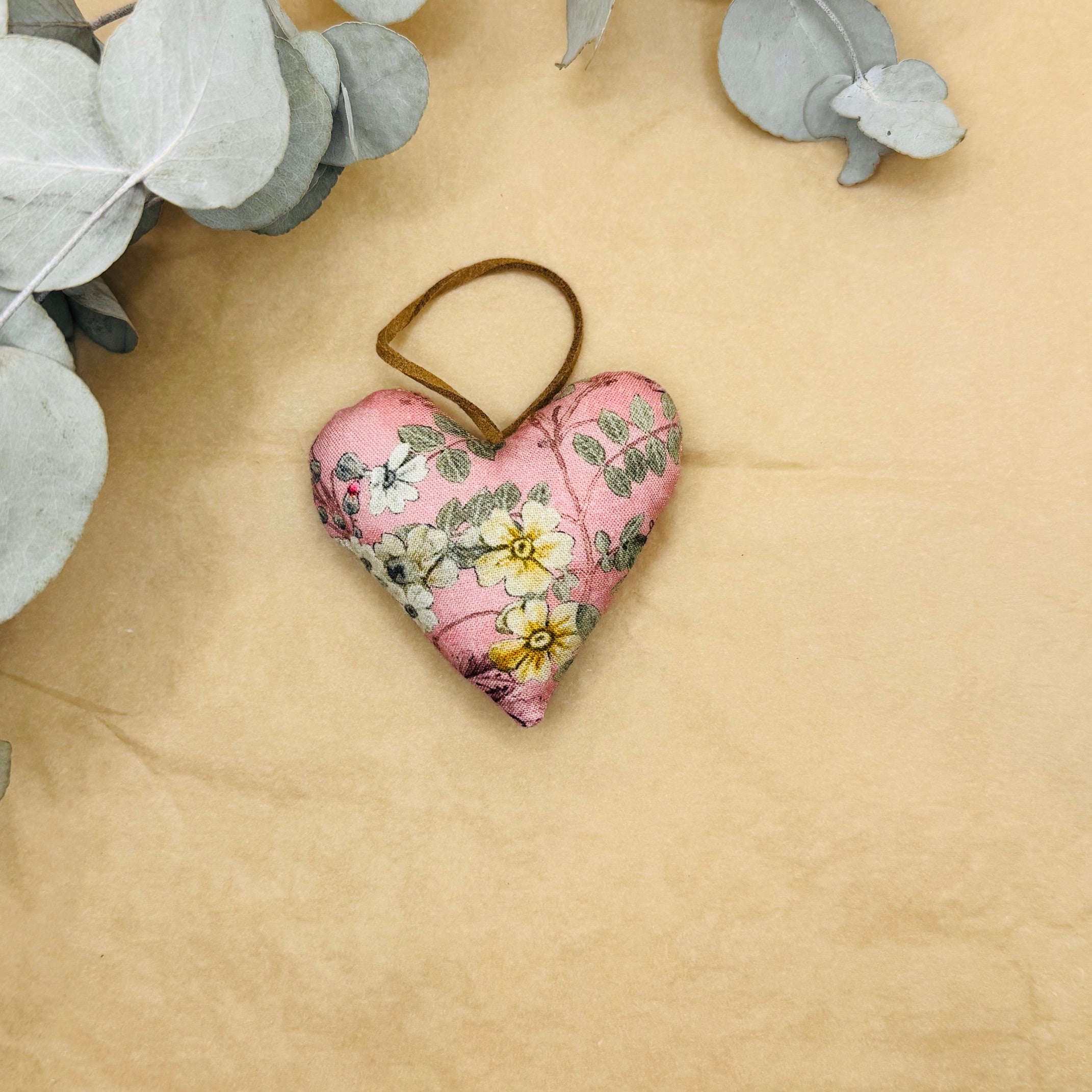 Handmade Pink Floral Hearts