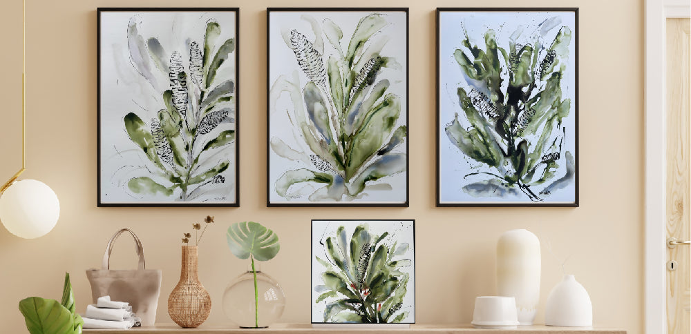 Banksia Inspired Abstract Artwork 'Banksia Harmony'