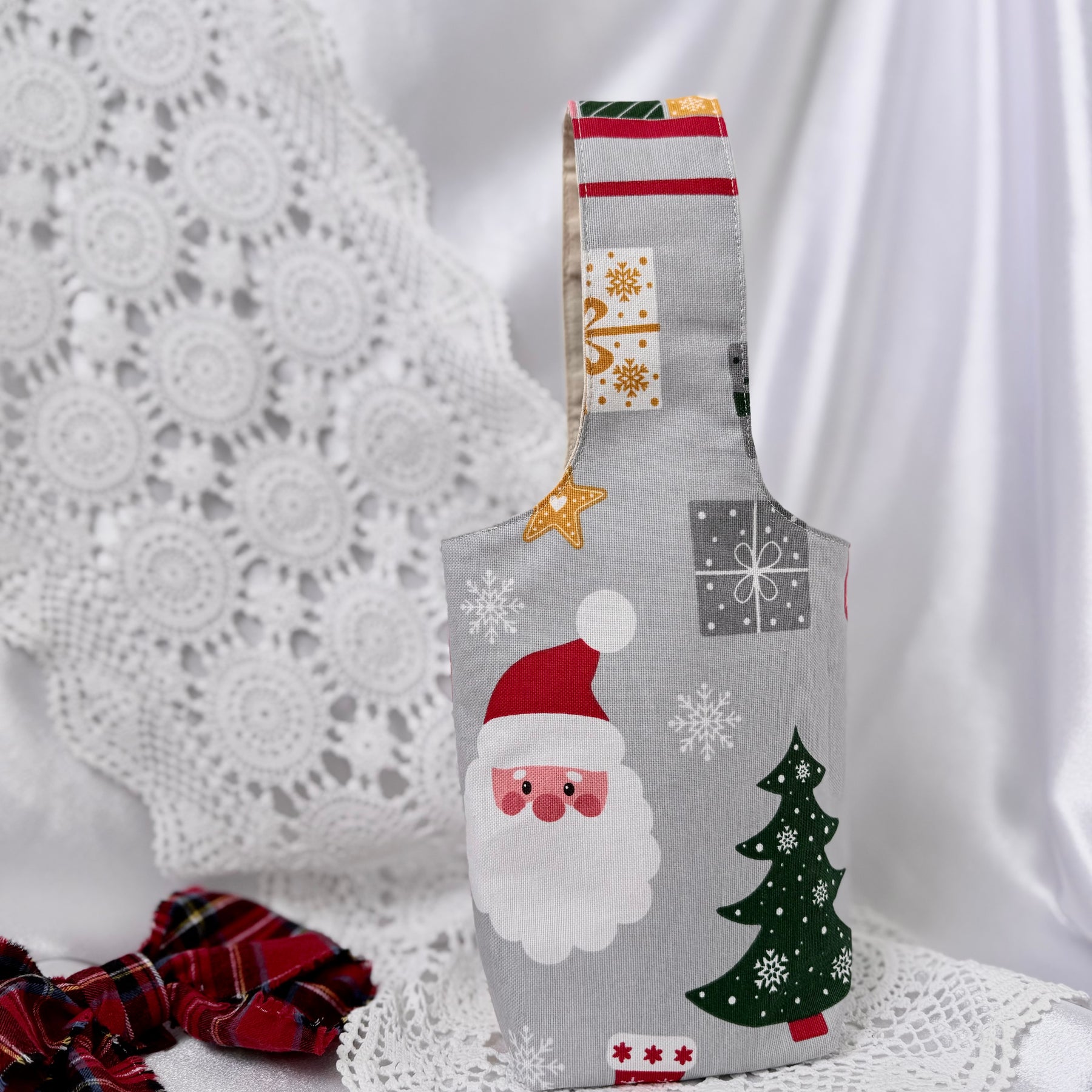 Christmas bottle bags