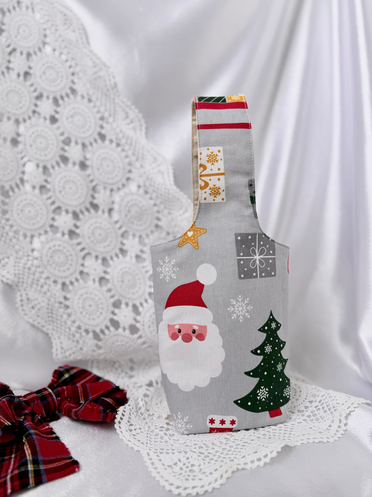 Christmas bottle bags