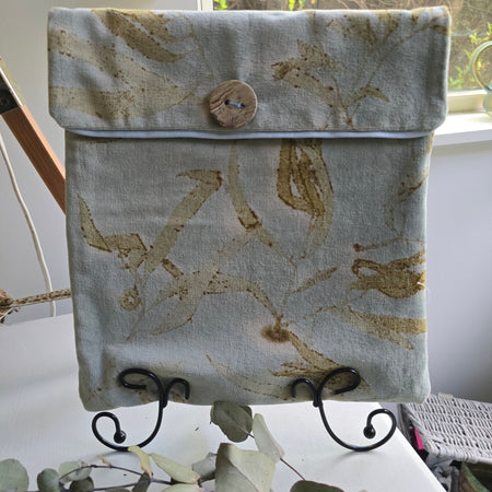 Eco-Printed Velvet Pouch