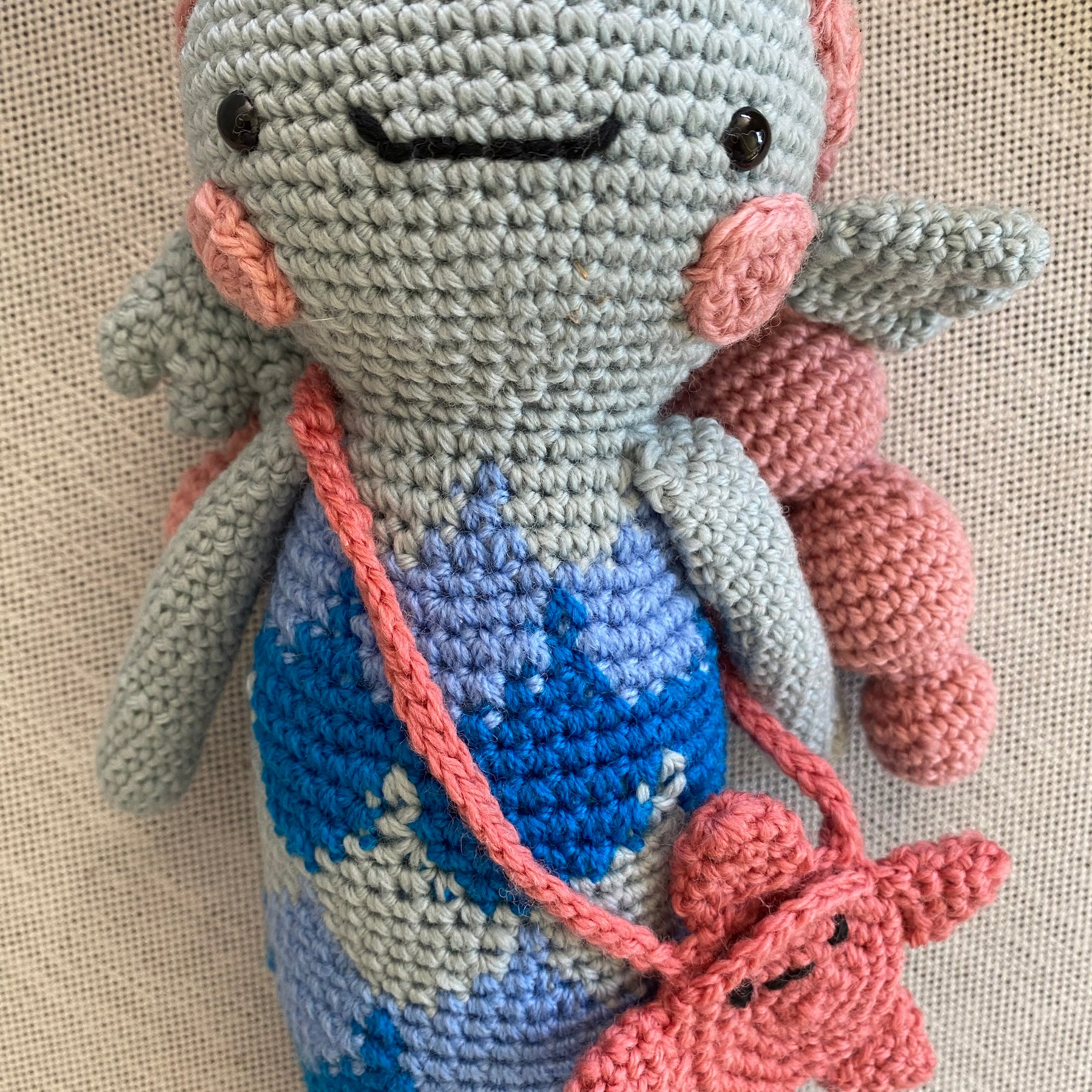 Mia the Mermaid - crocheted toy