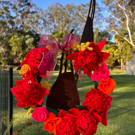Aussie Wildflower Christmas Wreath