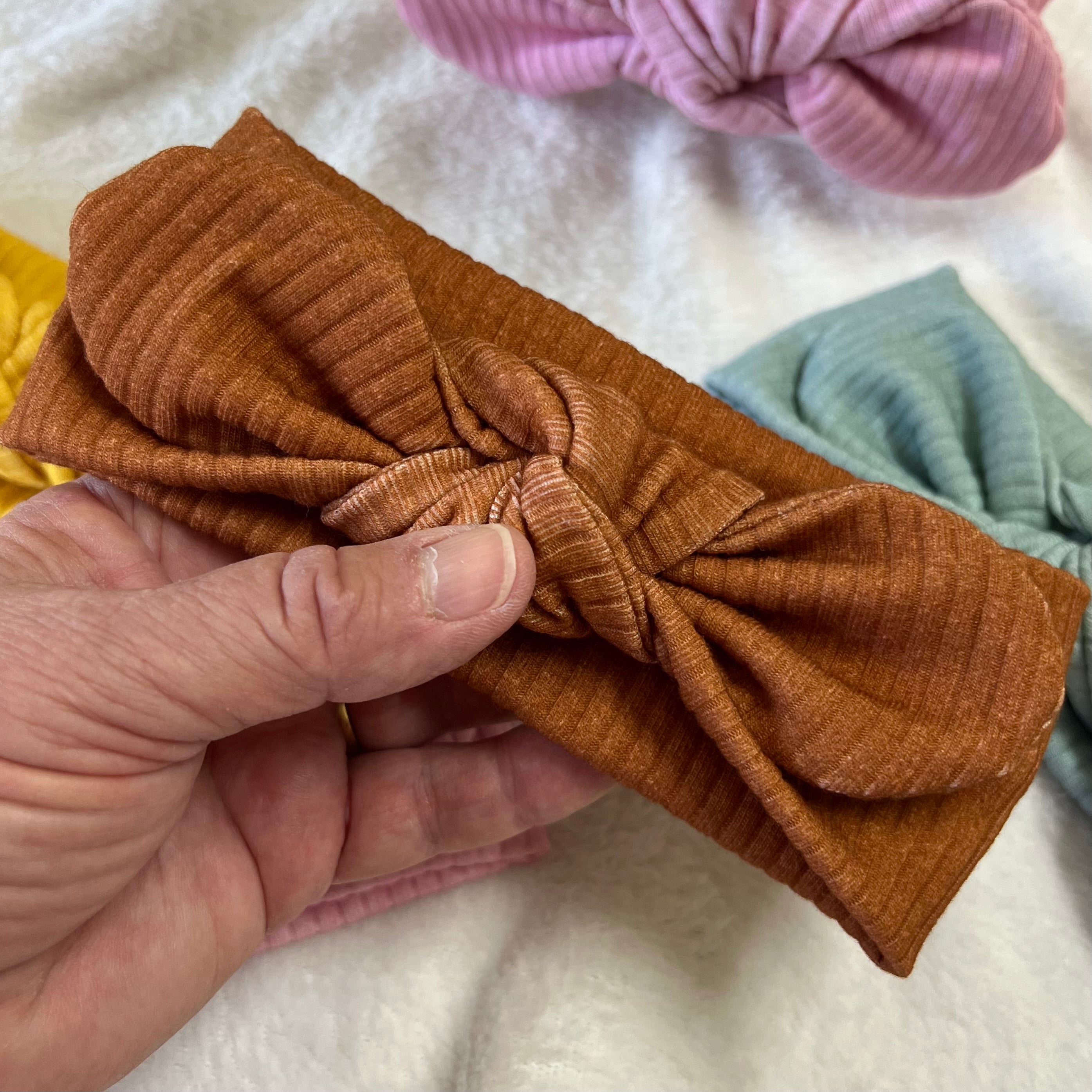 Easy Tie Baby Headbands - Handmade by Dumbleton Duds | Sizes Small, Medium, Large | FREE Postage $50+