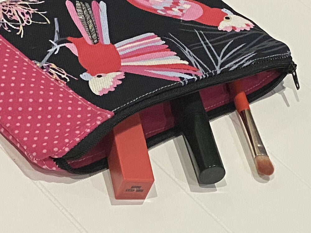 Pink cockatoo purse