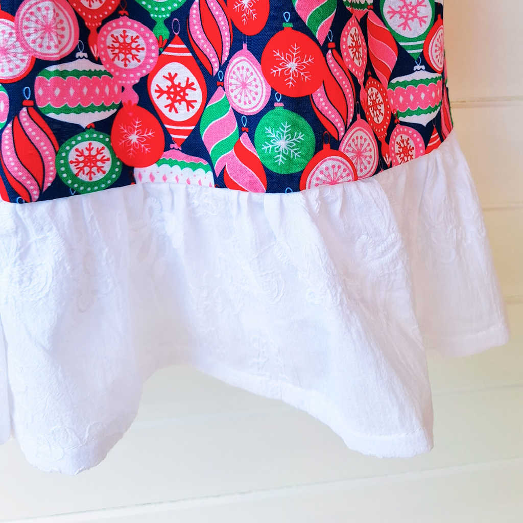 Handmade Girls' Size 3 Christmas Bauble Dress