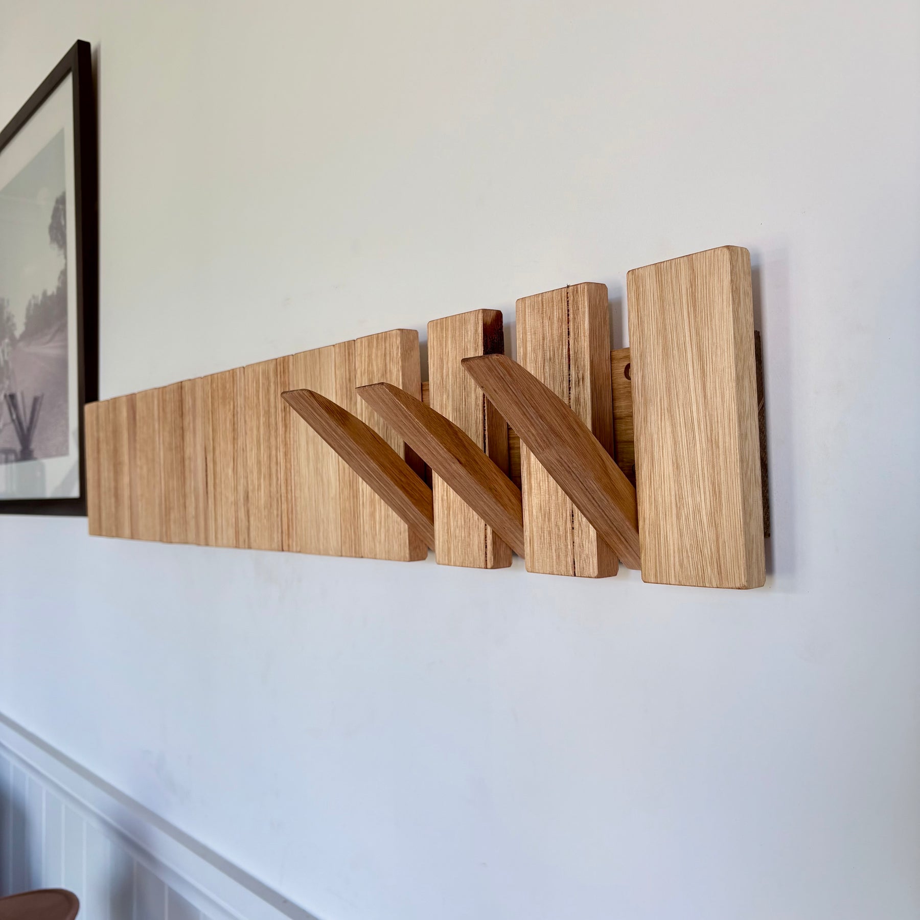 Silver top ash Horizon line coatrack