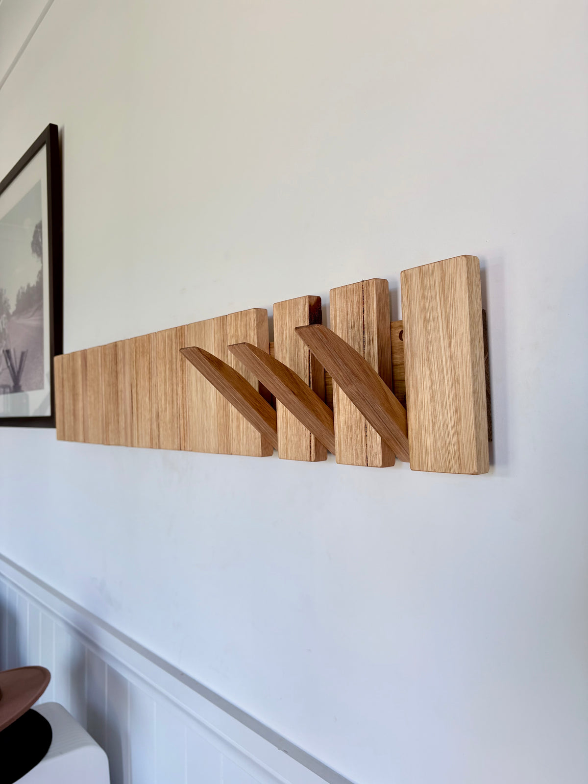 Silver top ash Horizon line coatrack